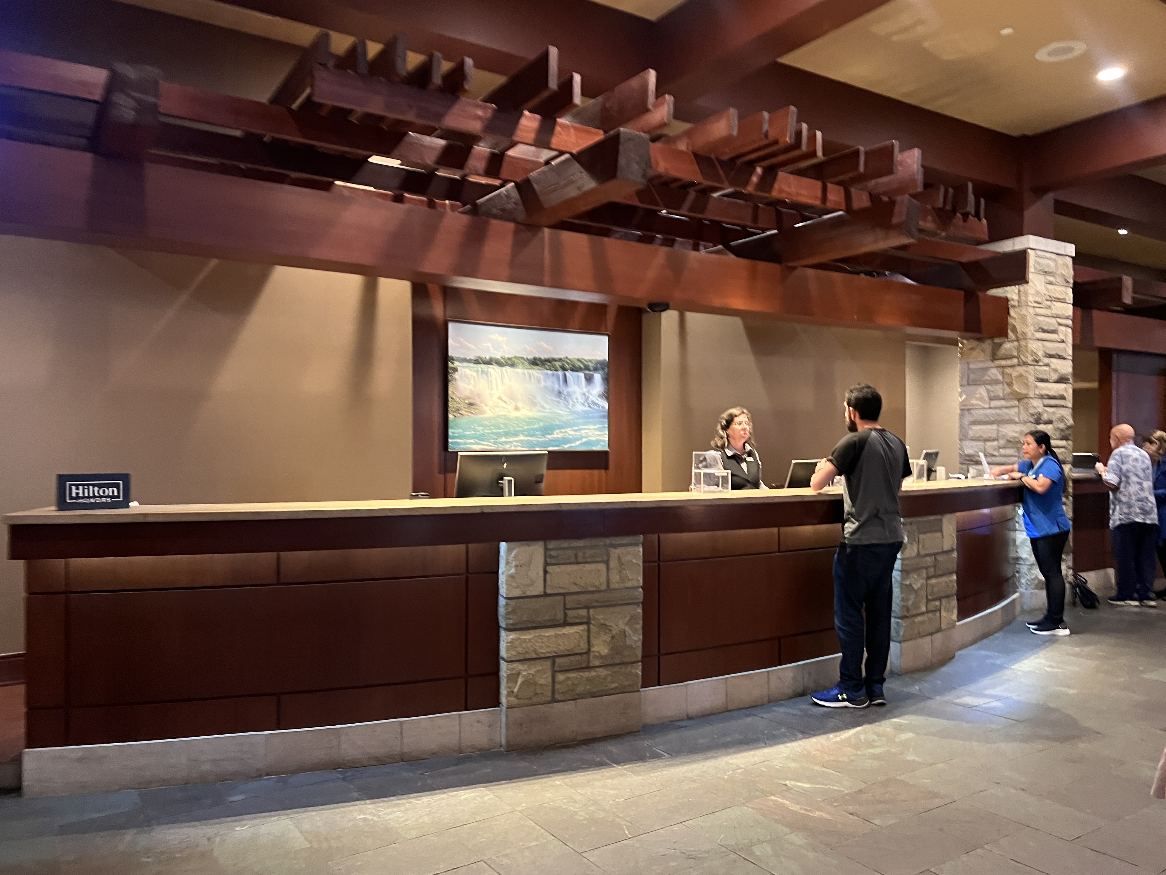 DoubleTree Fallsview Resort Spa by Hilton Niagara Falls check in desk DoubleTree Fallsview Resort Spa by Hilton Niagara Falls check in desk