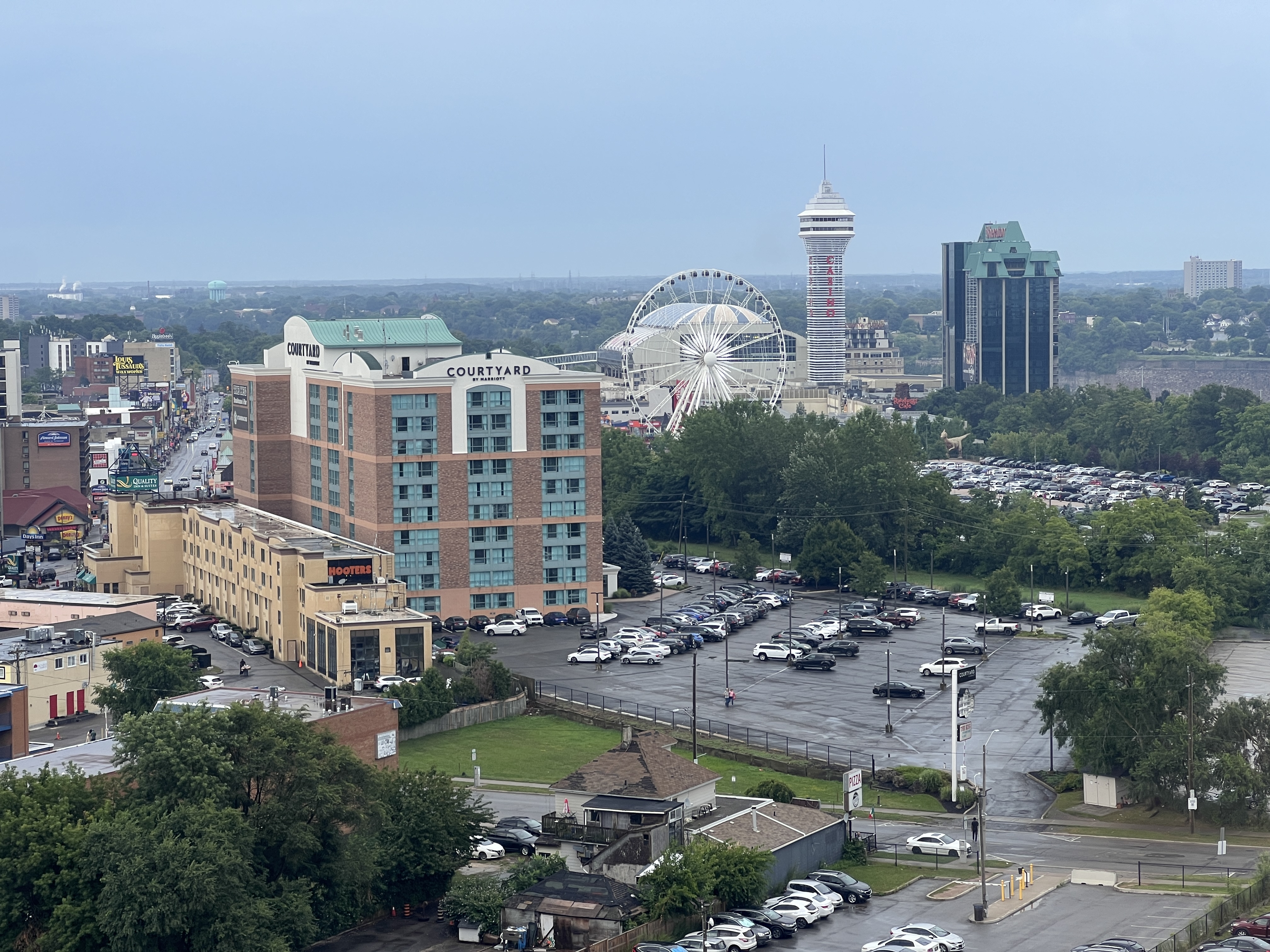 DoubleTree Fallsview Resort Spa by Hilton Niagara Falls city view from room DoubleTree Fallsview Resort Spa by Hilton Niagara Falls city view from room