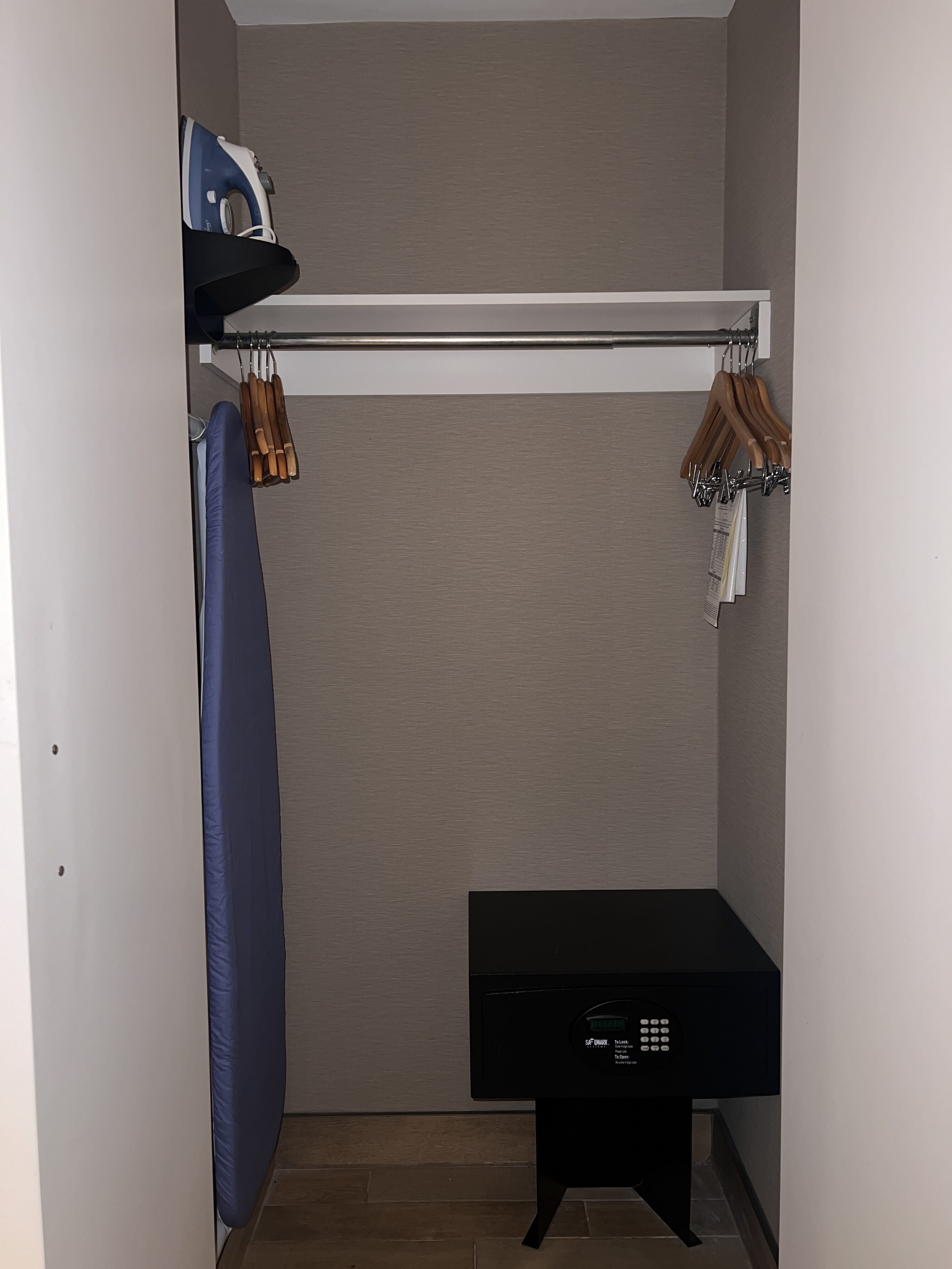 DoubleTree Fallsview Resort Spa by Hilton Niagara Falls room closet DoubleTree Fallsview Resort Spa by Hilton Niagara Falls room closet