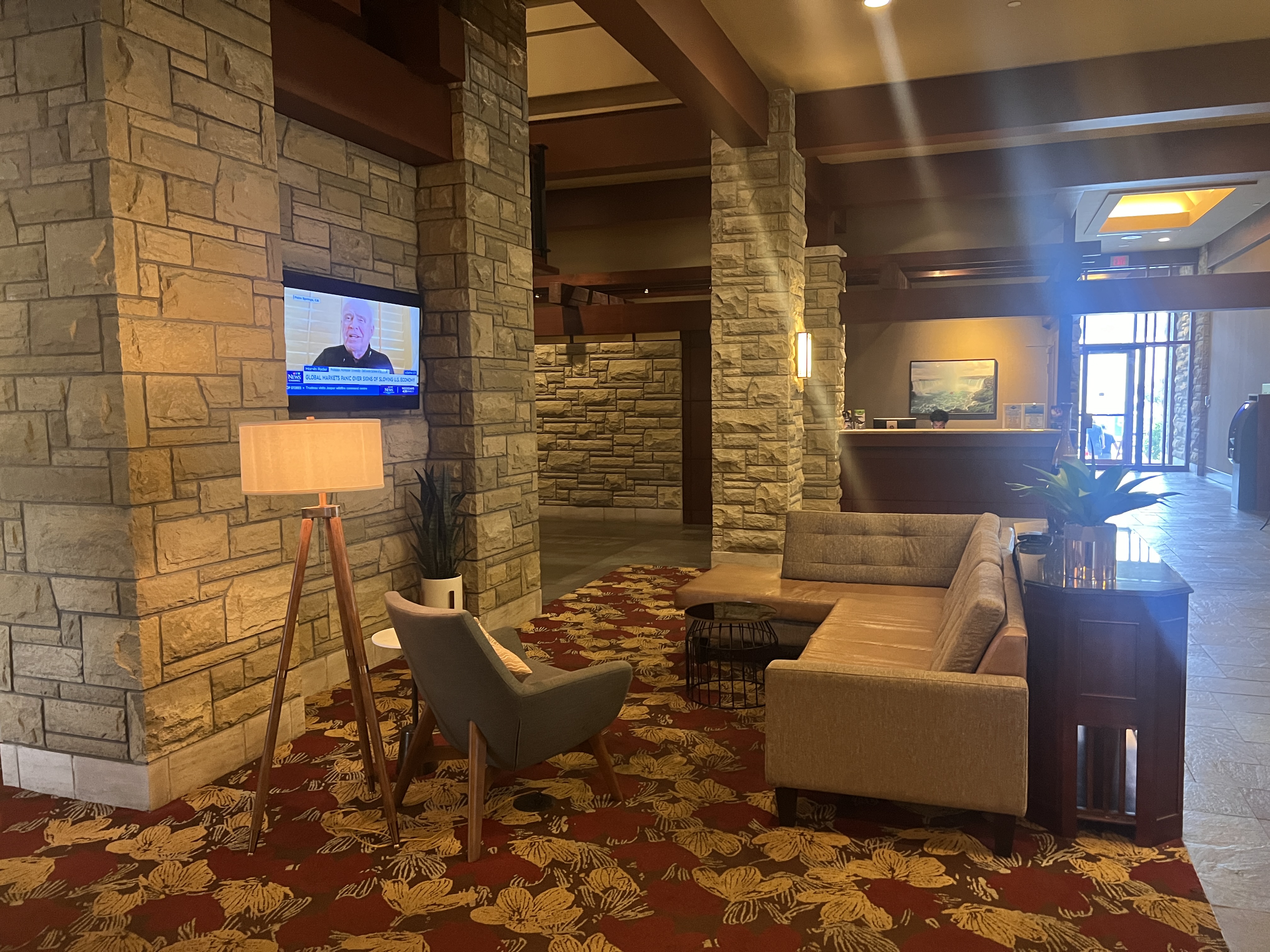 DoubleTree Fallsview Resort Spa by Hilton Niagara Falls secondary lobby seating DoubleTree Fallsview Resort Spa by Hilton Niagara Falls secondary lobby seating