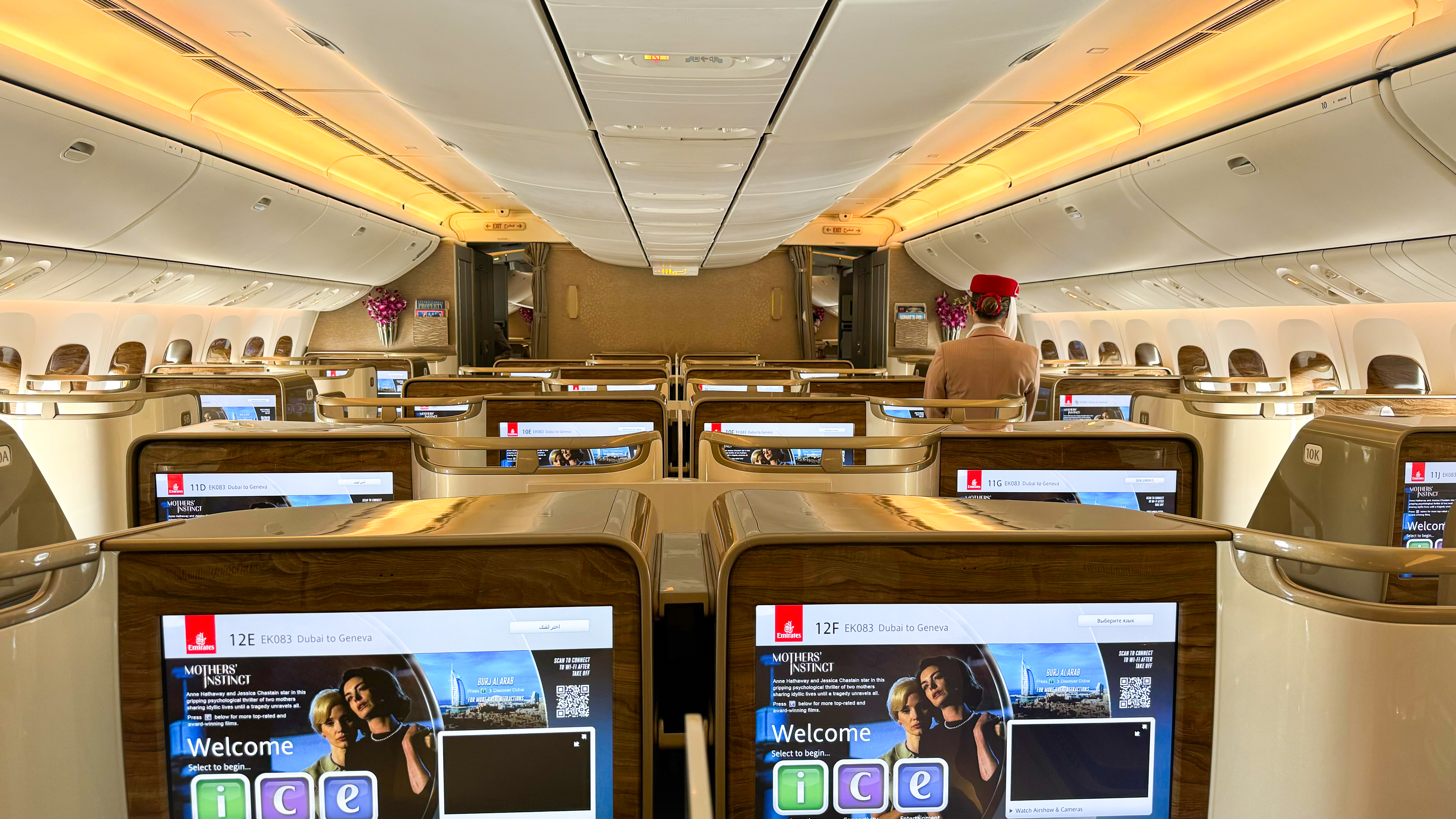 Emirates 777 refreshed business class IFE Emirates 777 refreshed business class IFE