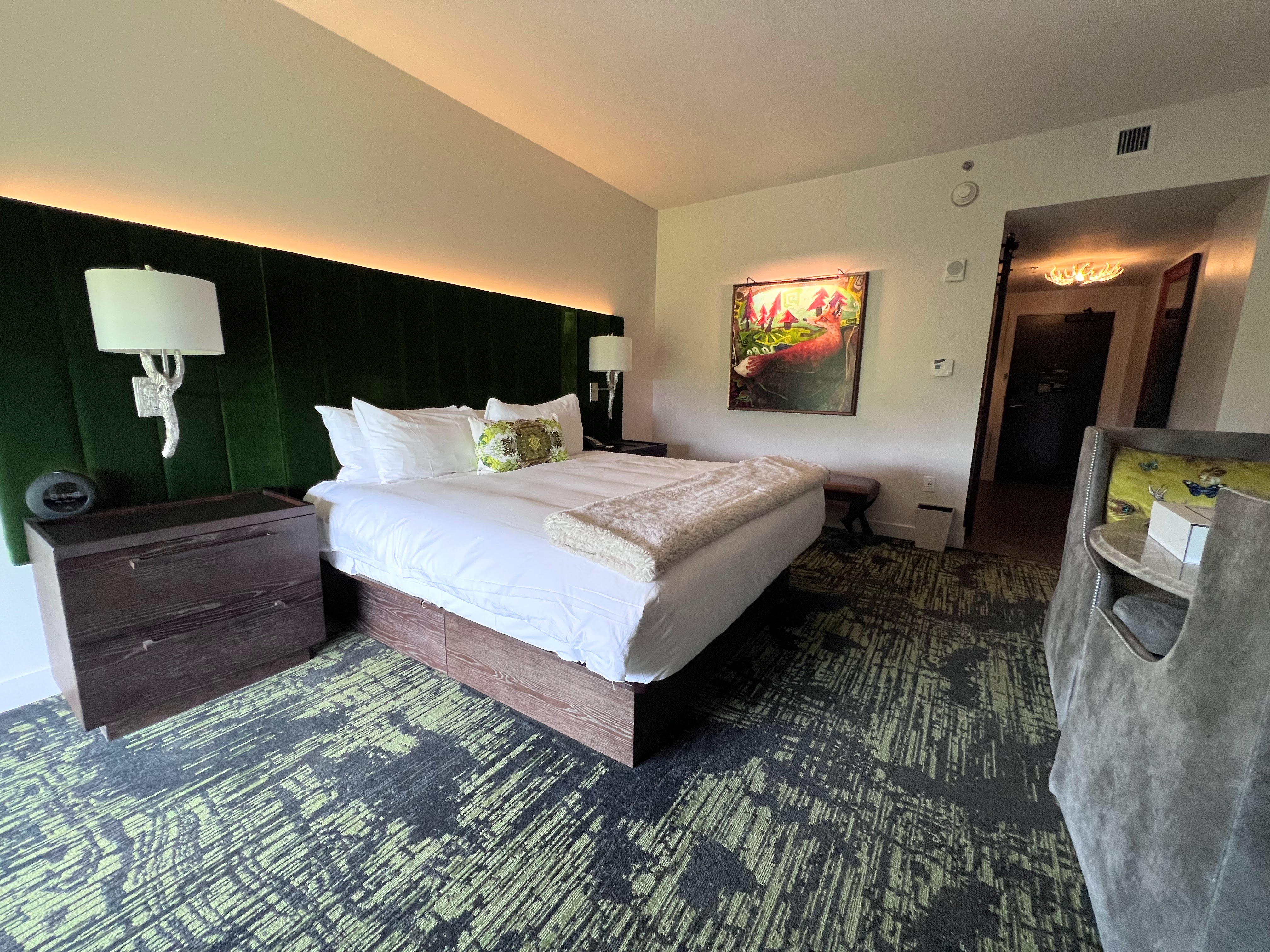 Grand Bohemian Greenville guest room Grand Bohemian Greenville guest room