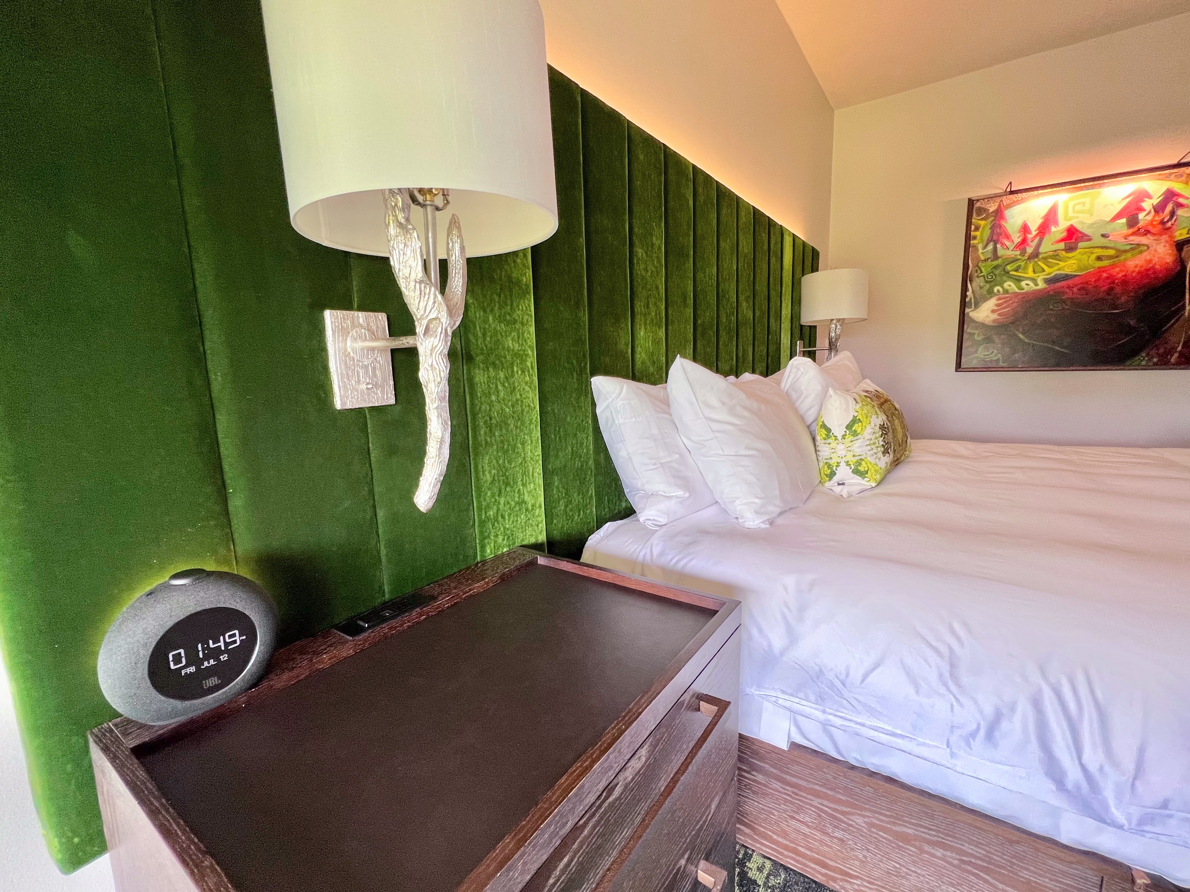 Grand Bohemian Lodge Greenville green headboard Grand Bohemian Lodge Greenville green headboard