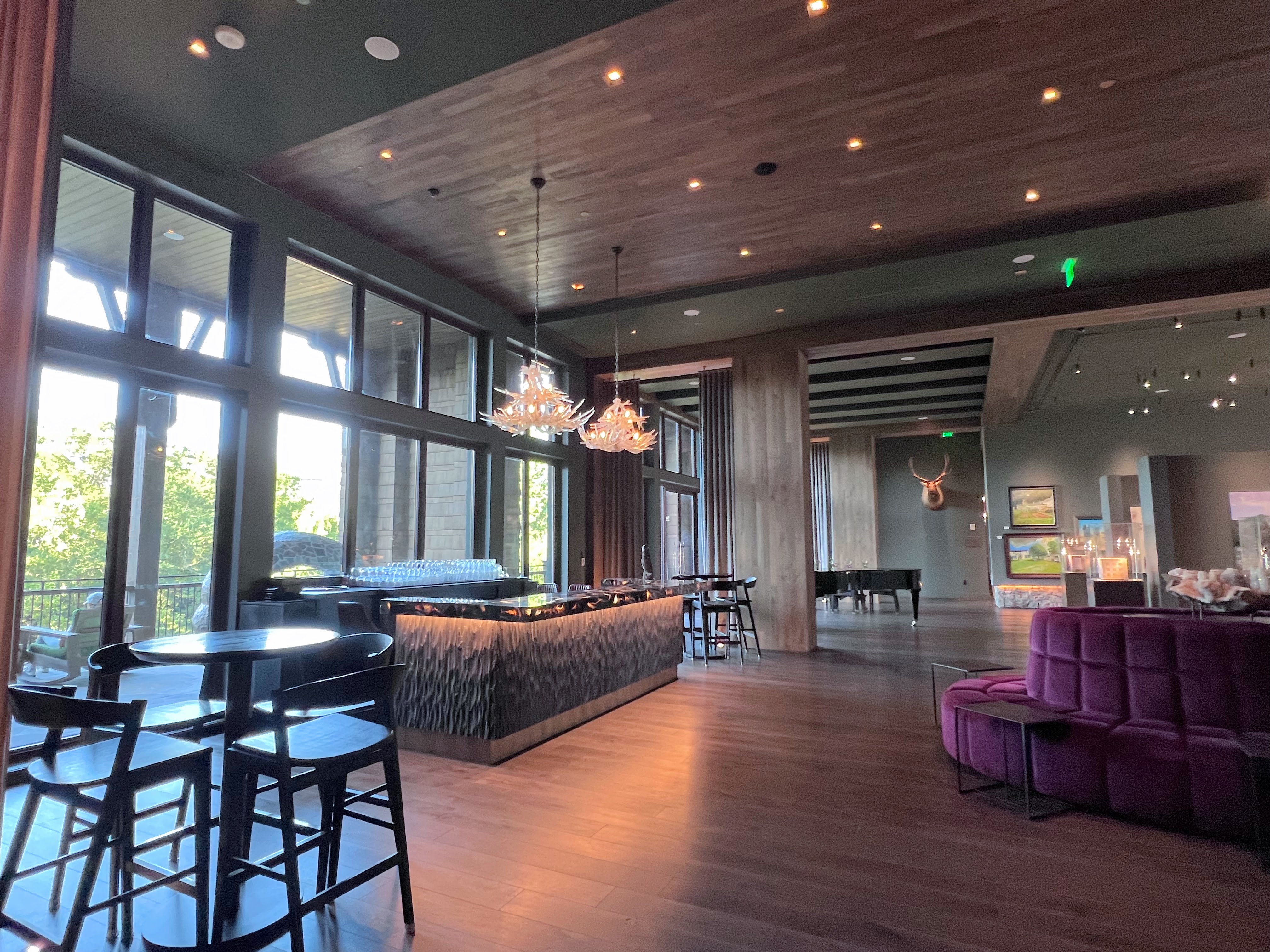 Grand Bohemian Lodge Greenville lobby bar Grand Bohemian Lodge Greenville lobby bar