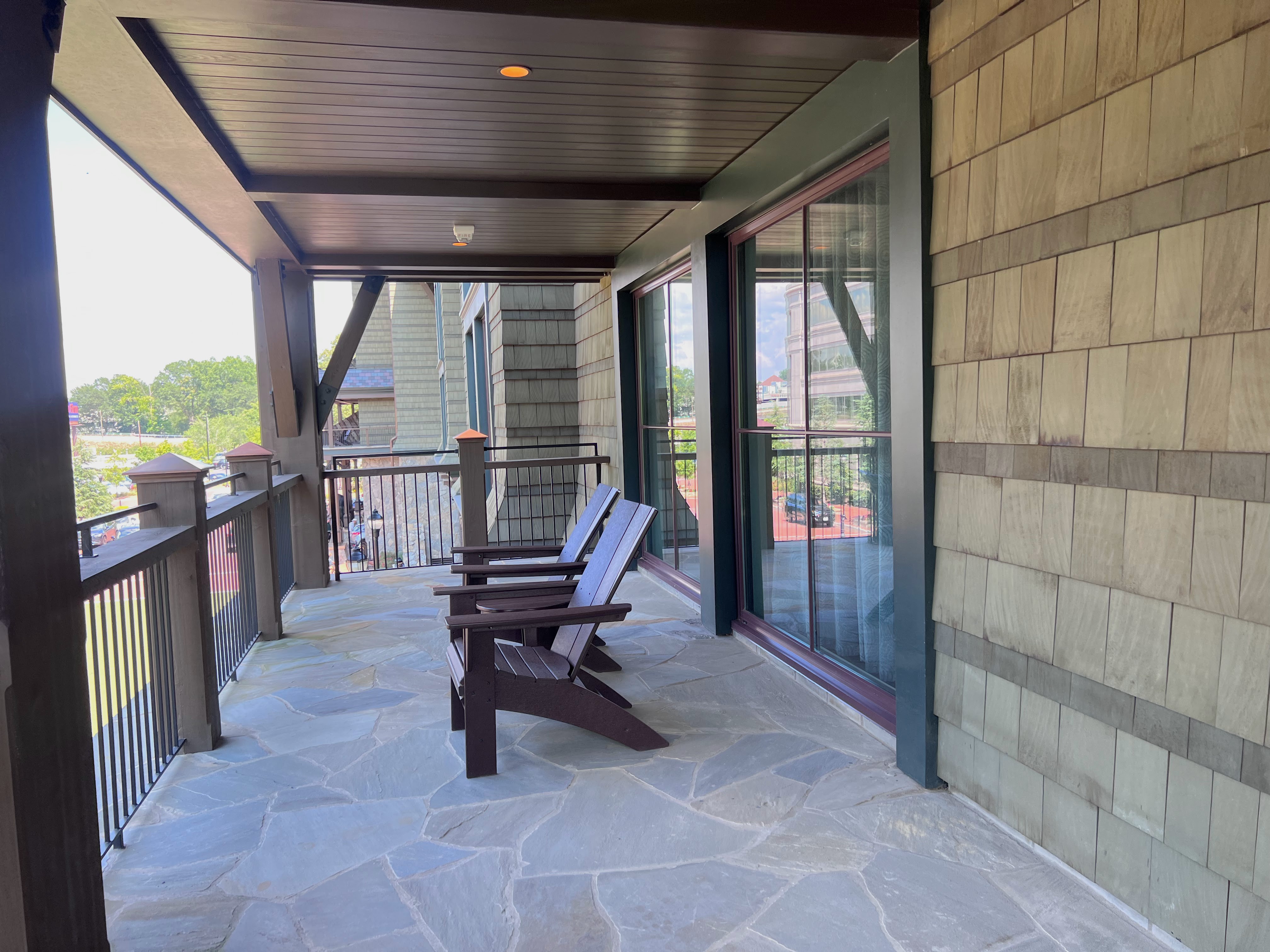 Grand Bohemian Lodge Greenville suite balcony Grand Bohemian Lodge Greenville suite balcony