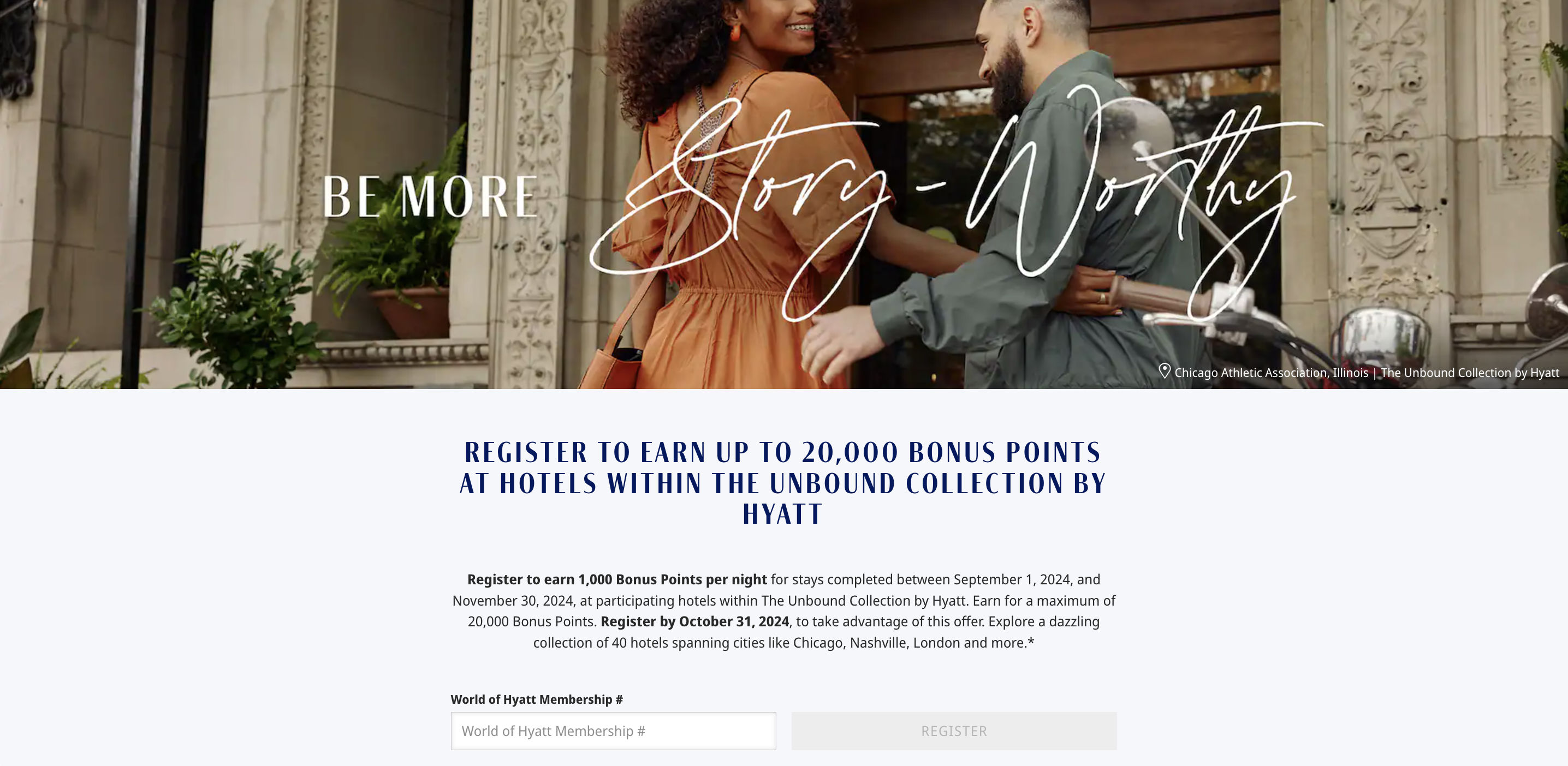 Hyatt Unbound 20000 points promotion Hyatt Unbound 20000 points promotion