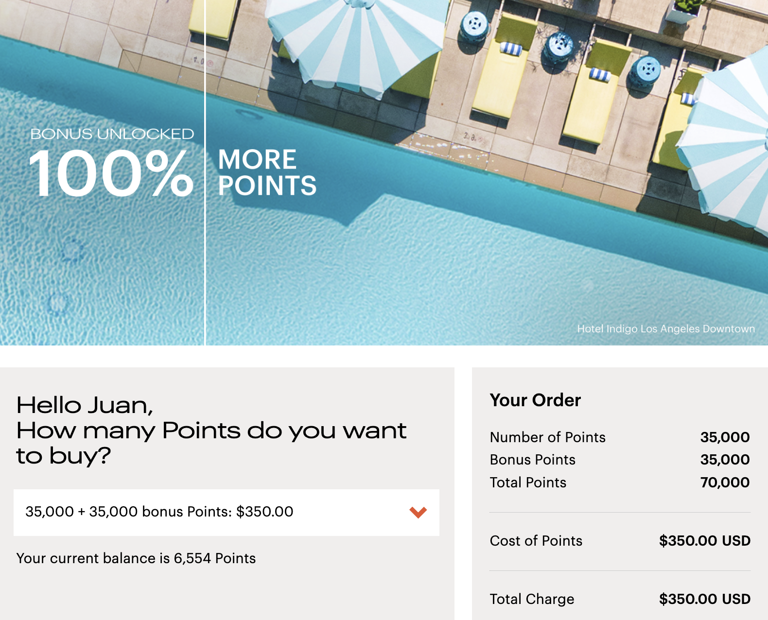 IHG Buying Points Screenshot IHG Buying Points Screenshot