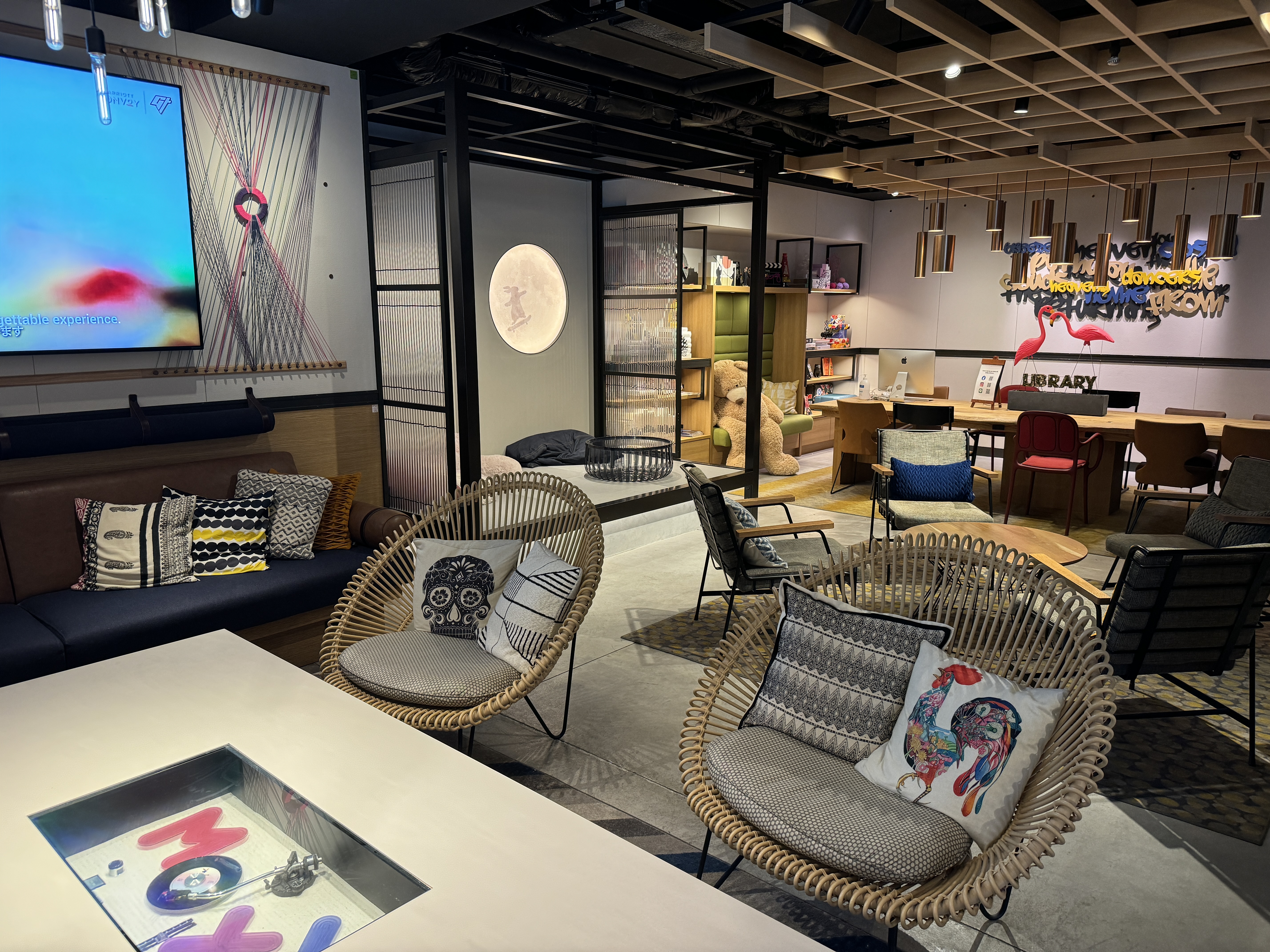 Moxy Kyoto lobby seating areas Moxy Kyoto lobby seating areas