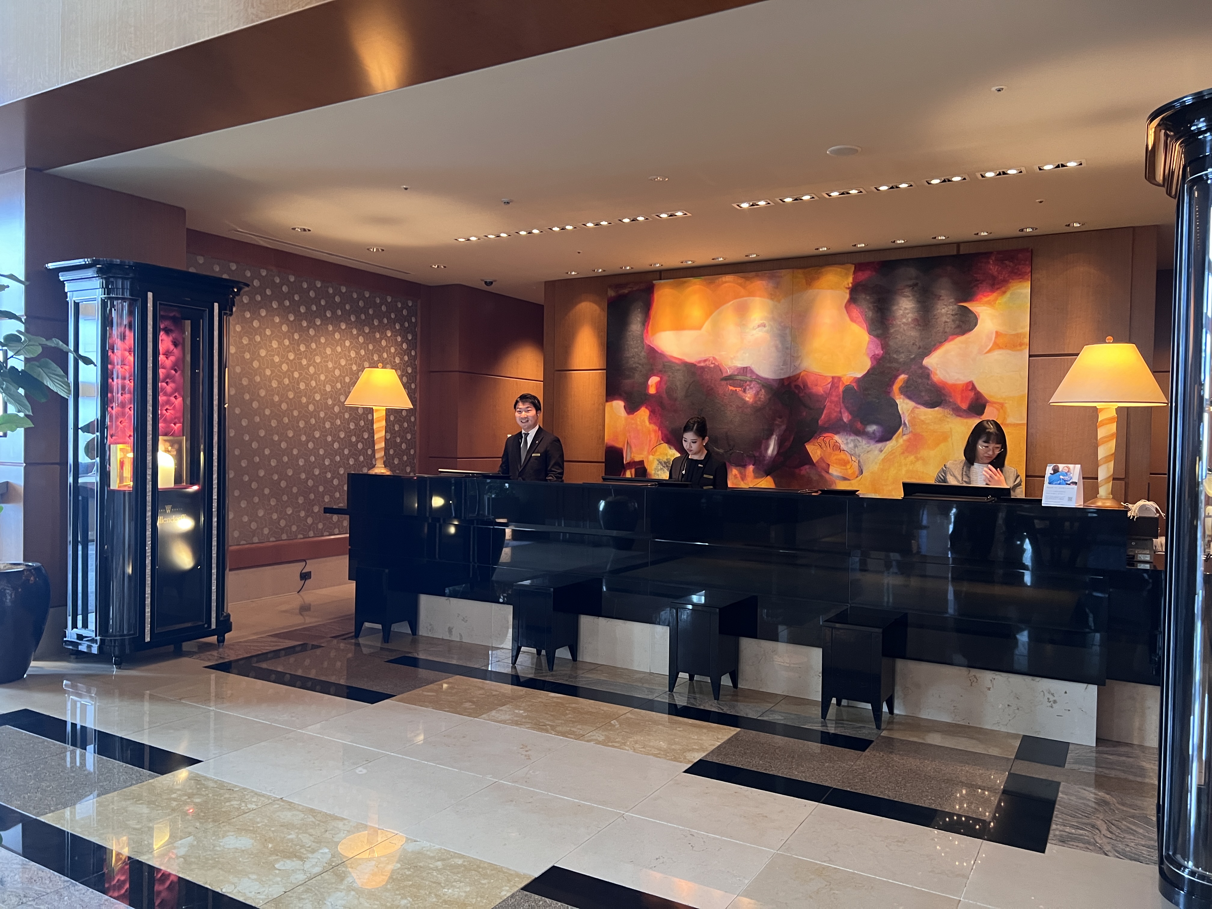 Ritz Carlton Tokyo check in desk Ritz Carlton Tokyo check in desk