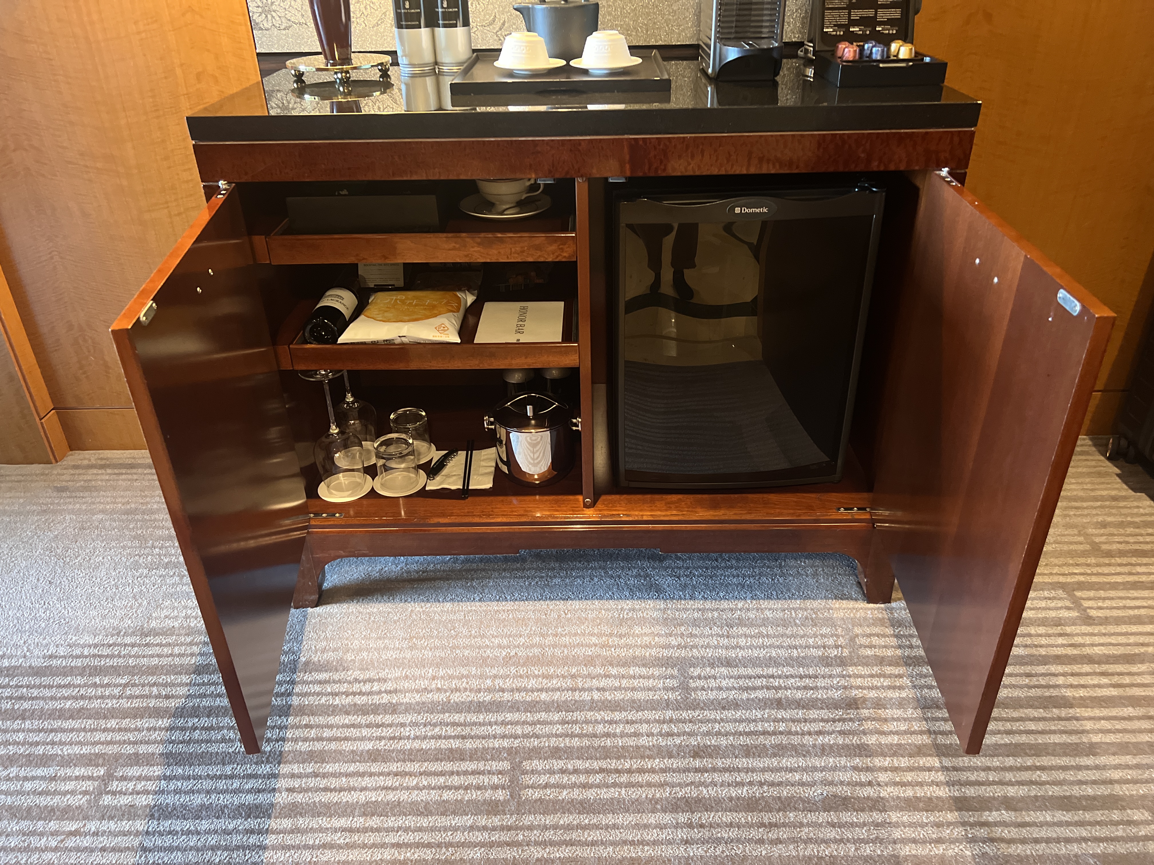 Ritz Carlton Tokyo room minibar Ritz Carlton Tokyo room minibar
