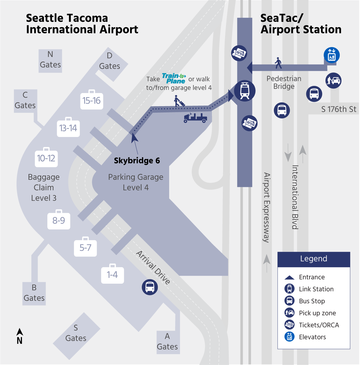 Sound Transit Airport Station Map Sound Transit Airport Station Map