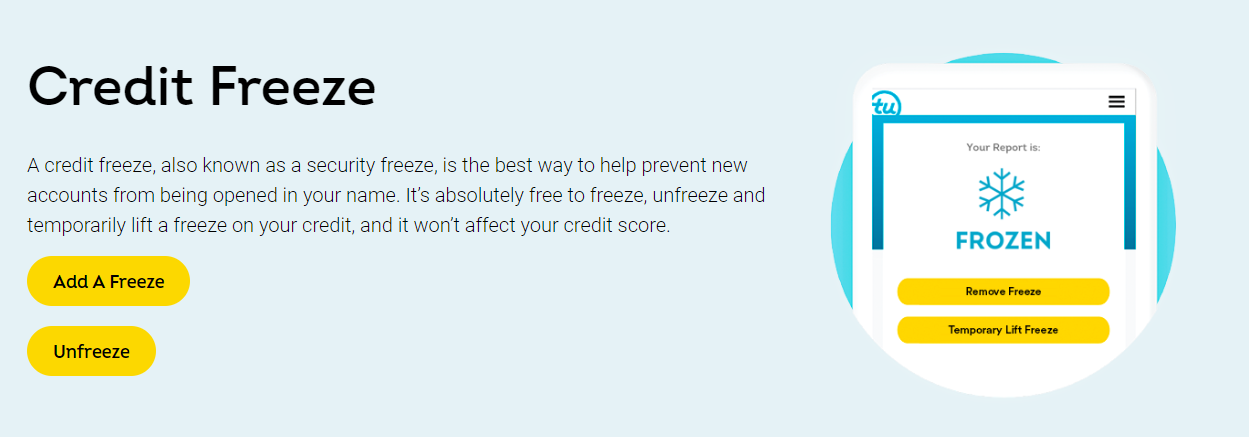 TransUnion Credit Freeze TransUnion Credit Freeze