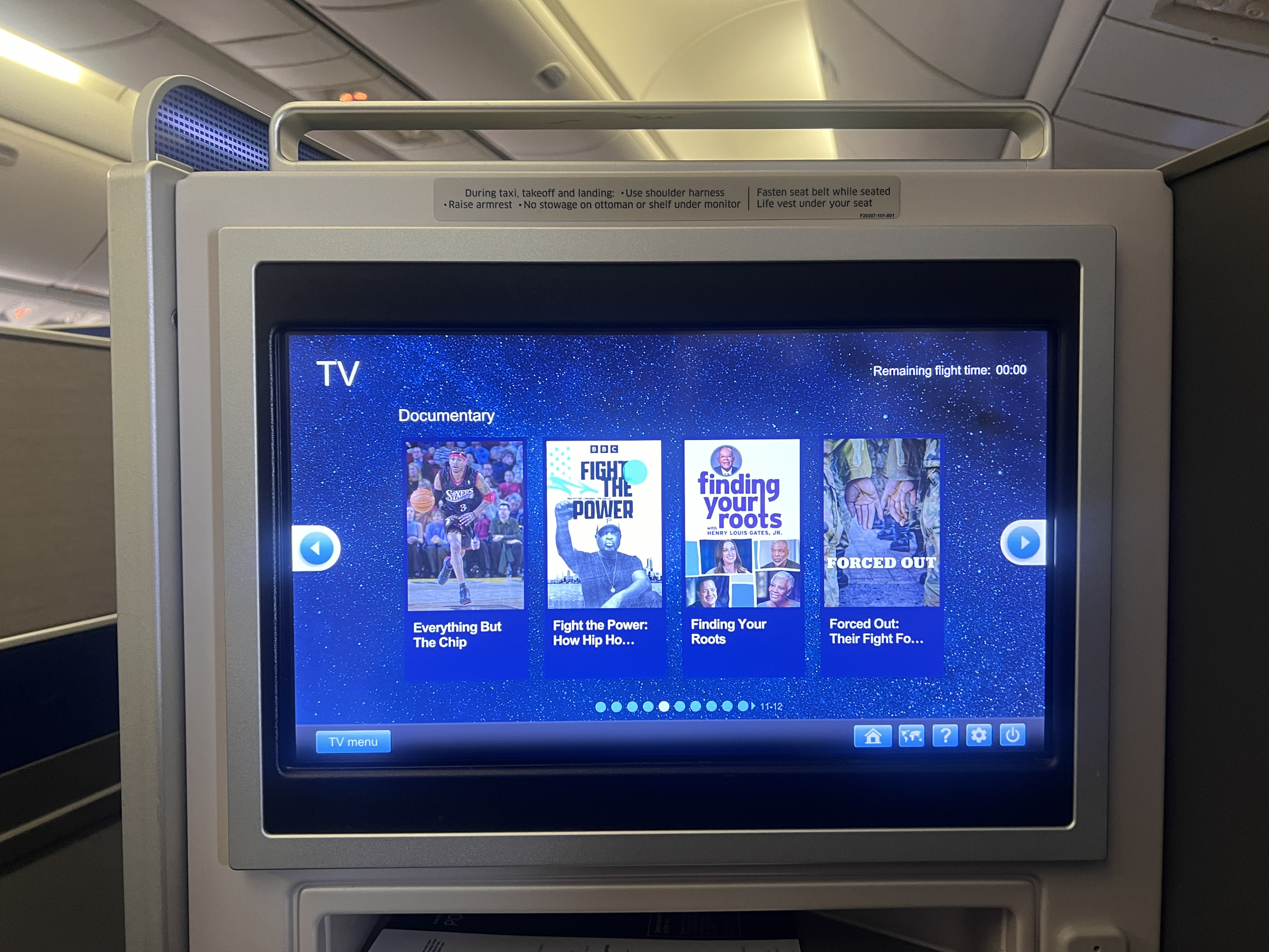 United Polaris 767 300 IFE documentary options United Polaris 767 300 IFE documentary options