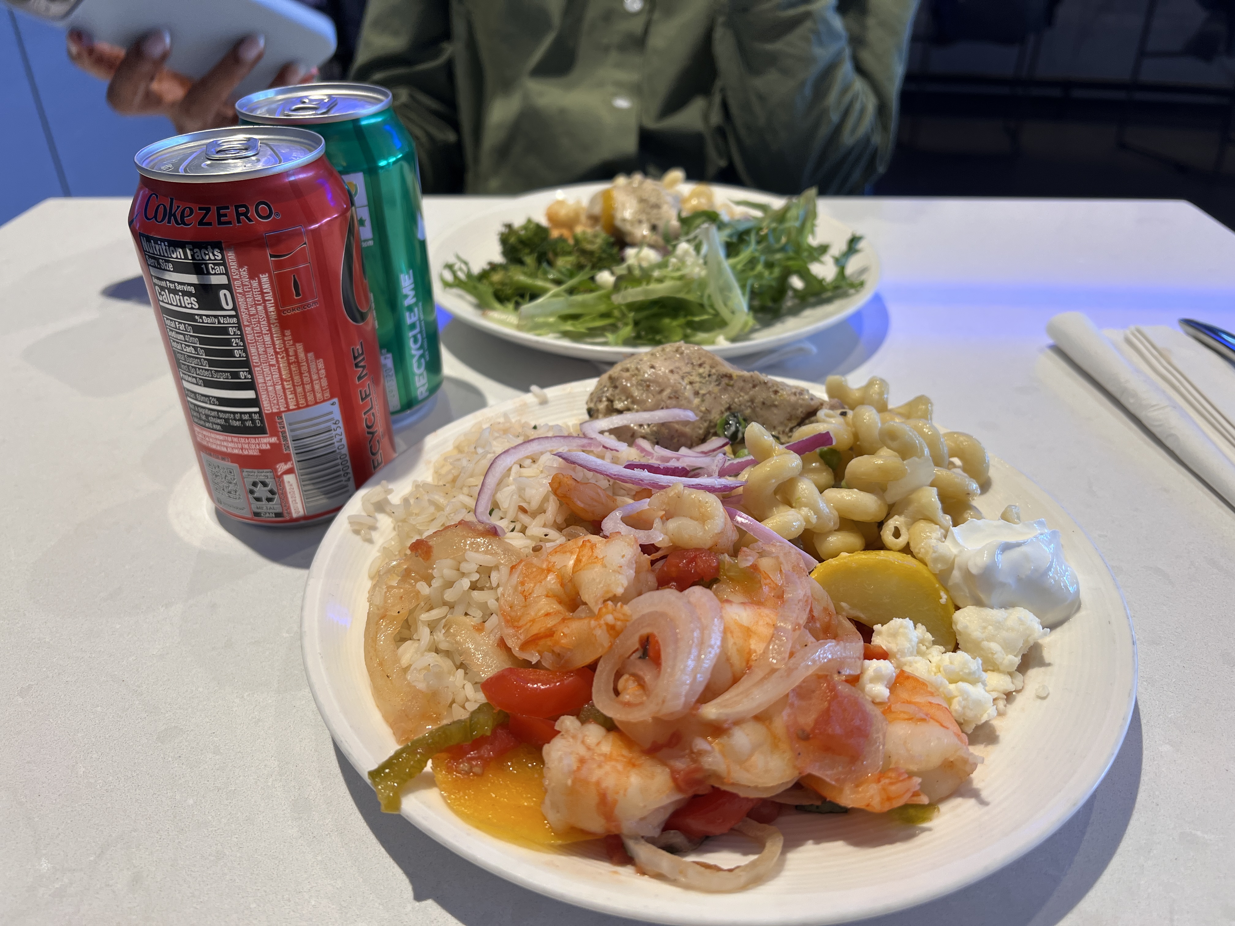 United Polaris Lounge ORD meal United Polaris Lounge ORD meal