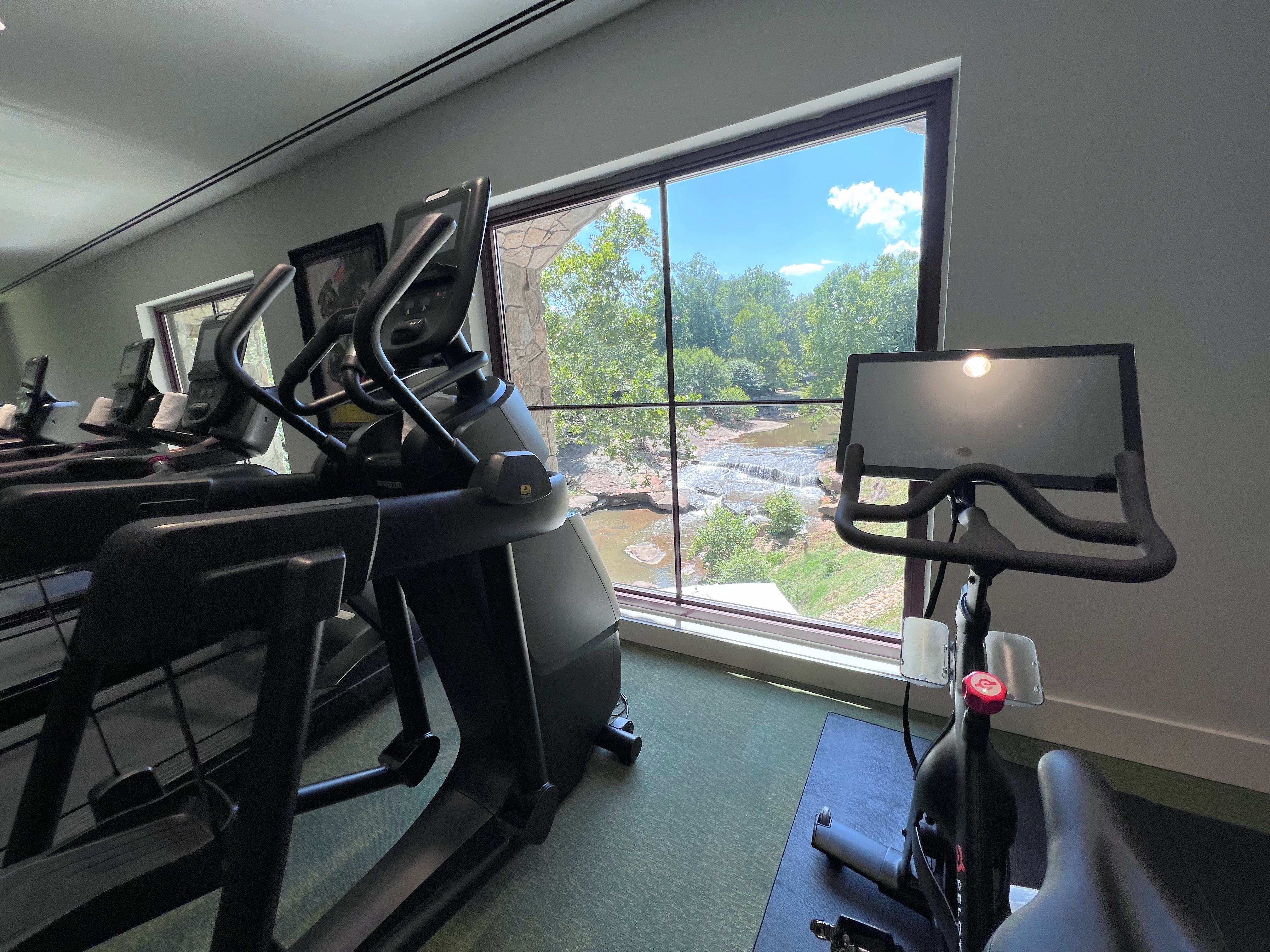 View from gym at Grand Bohemian Lodge Greenville View from gym at Grand Bohemian Lodge Greenville