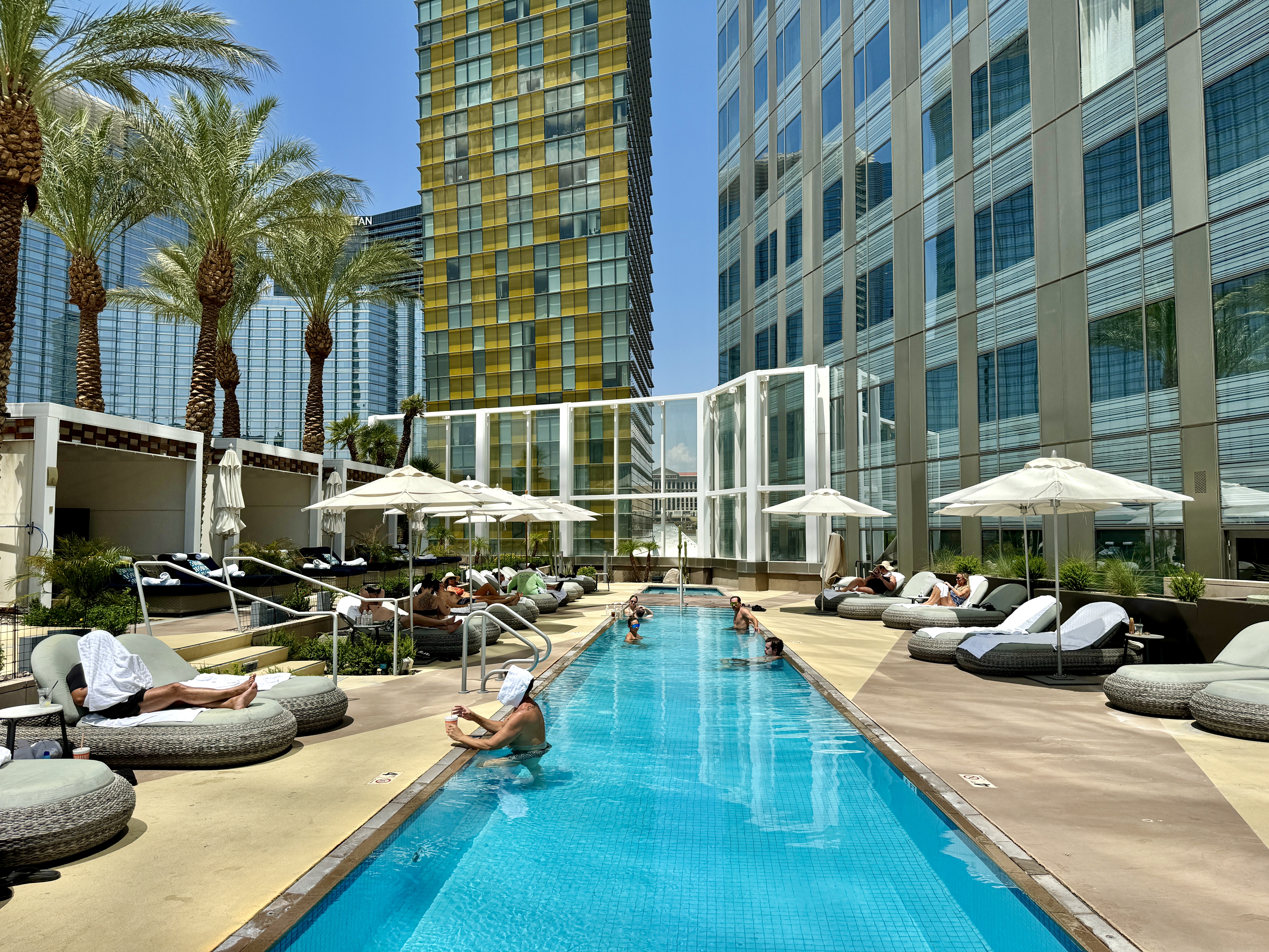 Waldorf Astoria Las Vegas Adult Pool Deck With Loungers