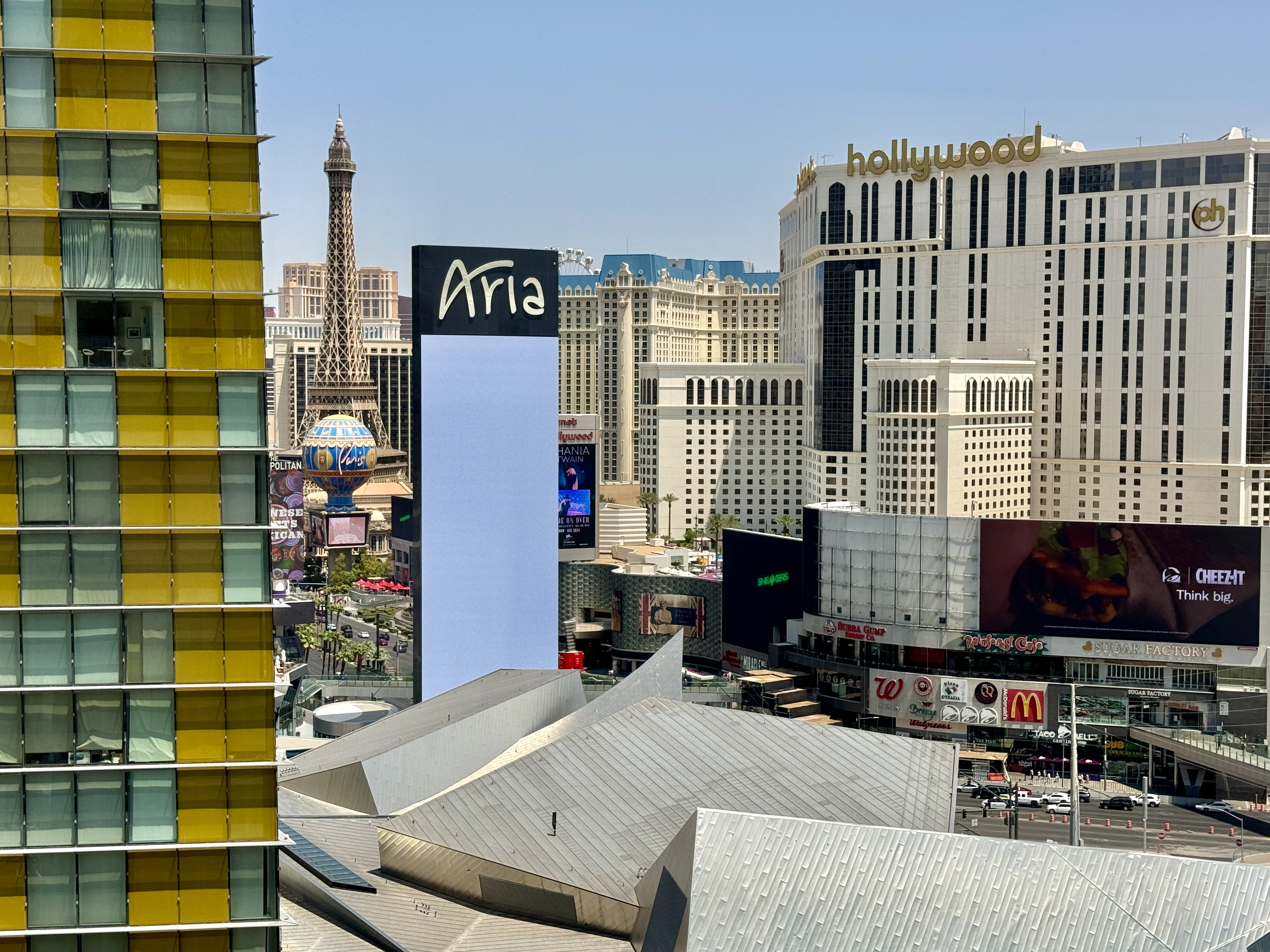 Waldorf Astoria Las Vegas Strip View From Room Daytime