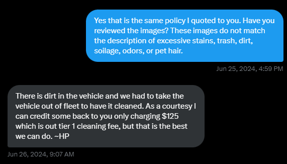 Avis cleaning fee partial refund via Twitter Avis cleaning fee partial refund via Twitter