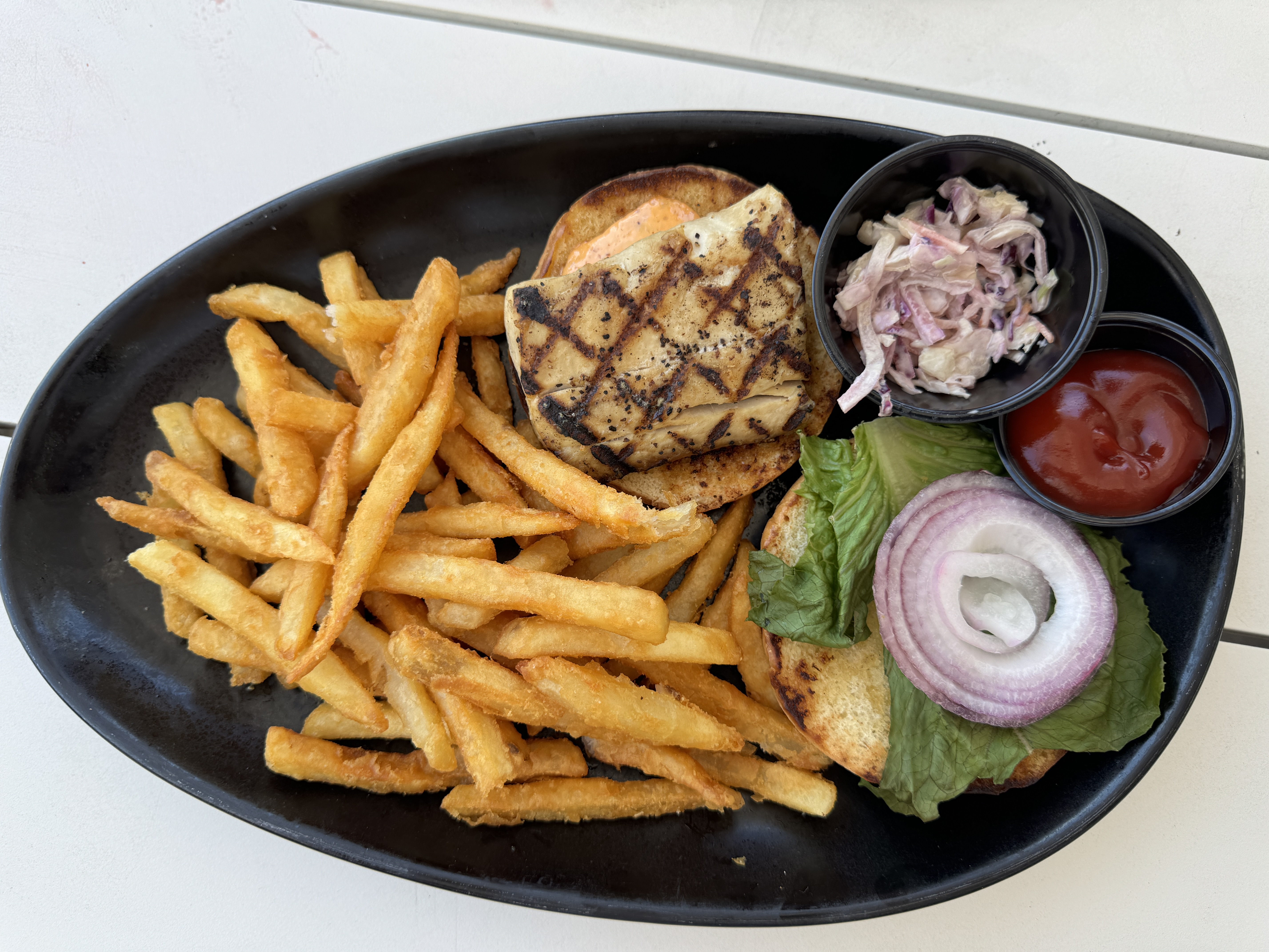 Bakers Cay Dry Rocks Mahi Sandwich Bakers Cay Dry Rocks Mahi Sandwich