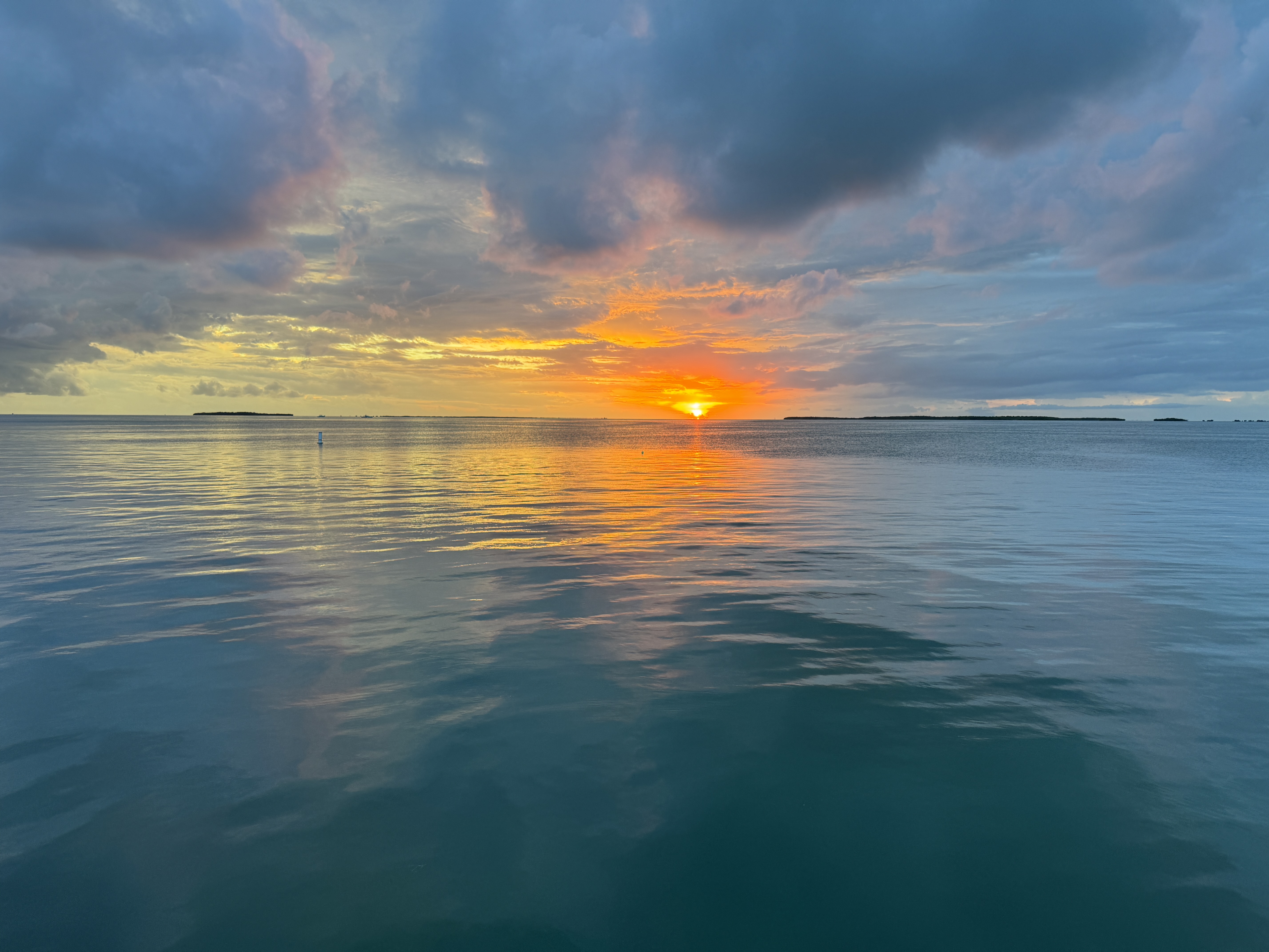 Bakers Cay Sunset over water Bakers Cay Sunset over water