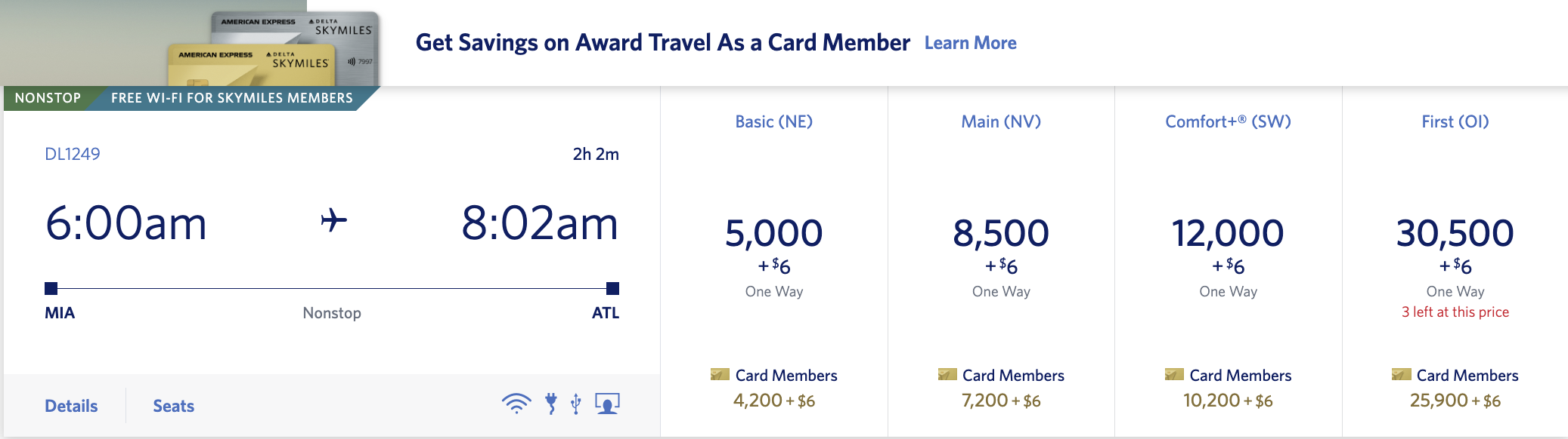 Delta award pricing Delta award pricing