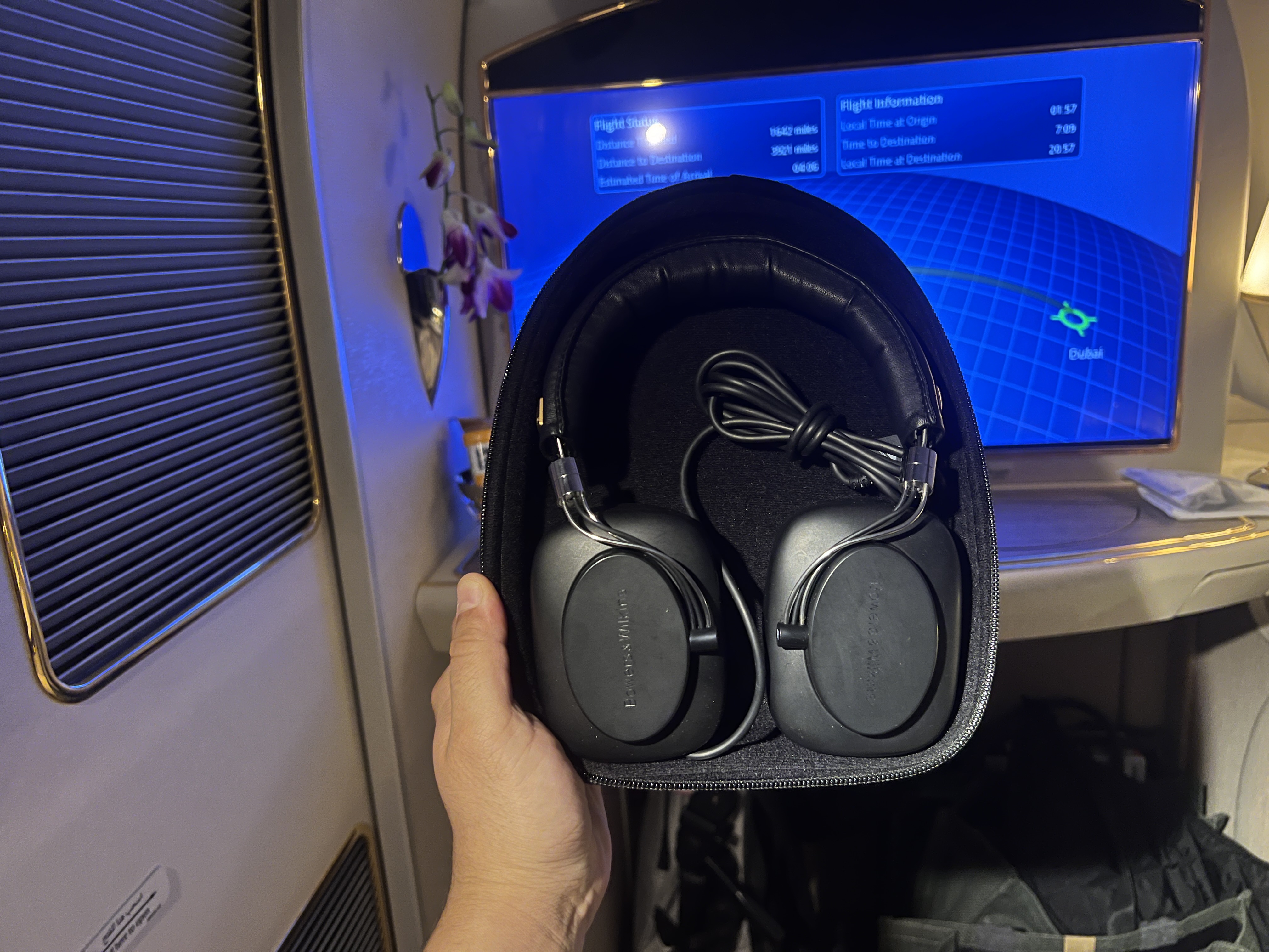 Emirates First A380 headphones Emirates First A380 headphones