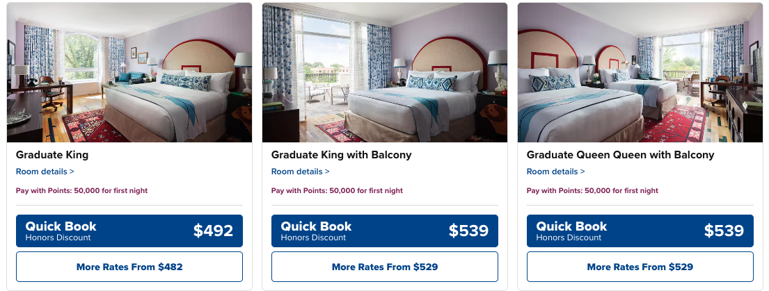 Graduate Hotels Pricing Hilton points Graduate Hotels Pricing Hilton points