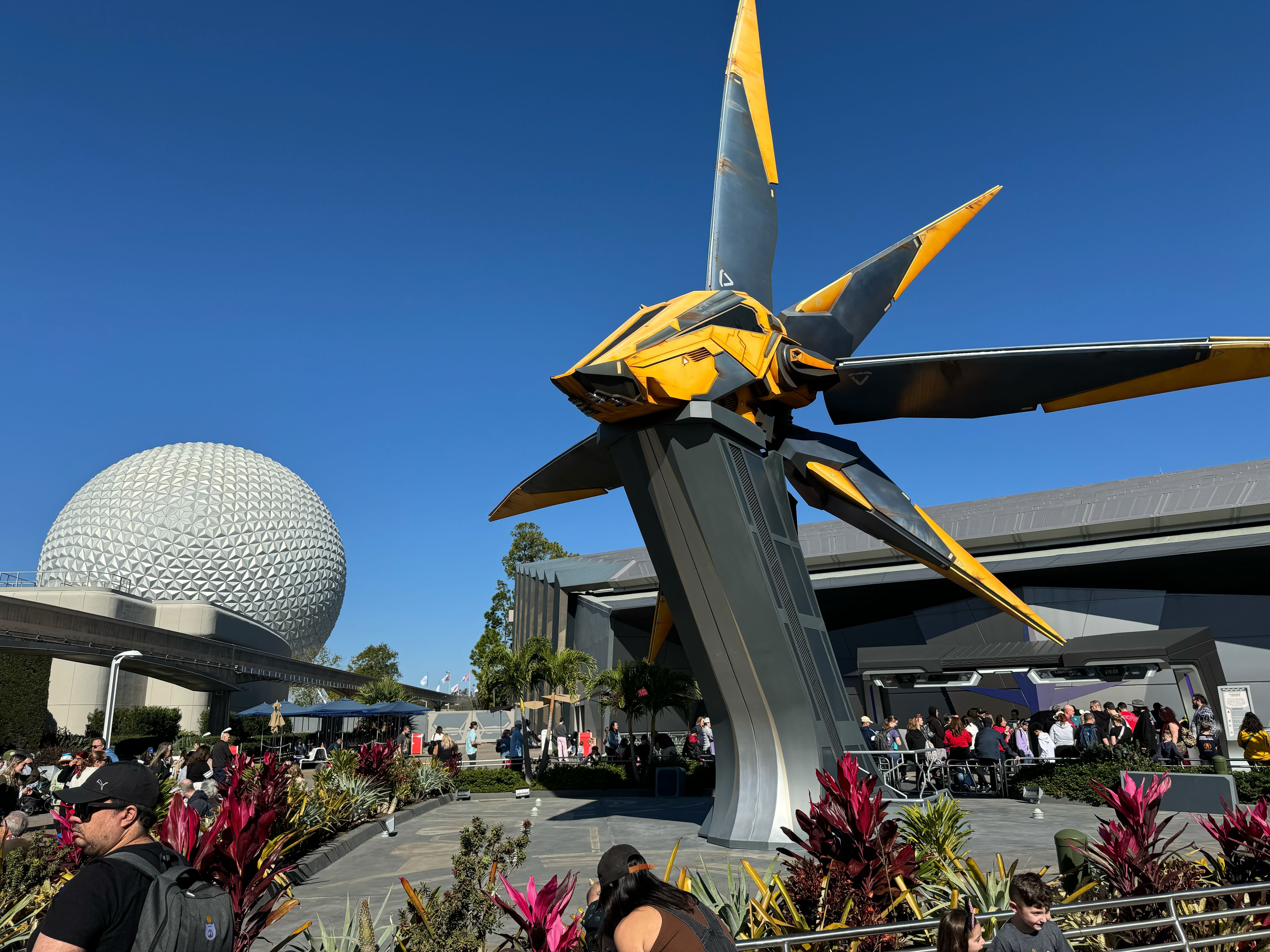 Guardians of the Galaxy Cosmic Rewind exterior Guardians of the Galaxy Cosmic Rewind exterior