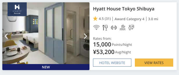 Hyatt House Tokyo Shibuya Points vs Cash Hyatt House Tokyo Shibuya Points vs Cash