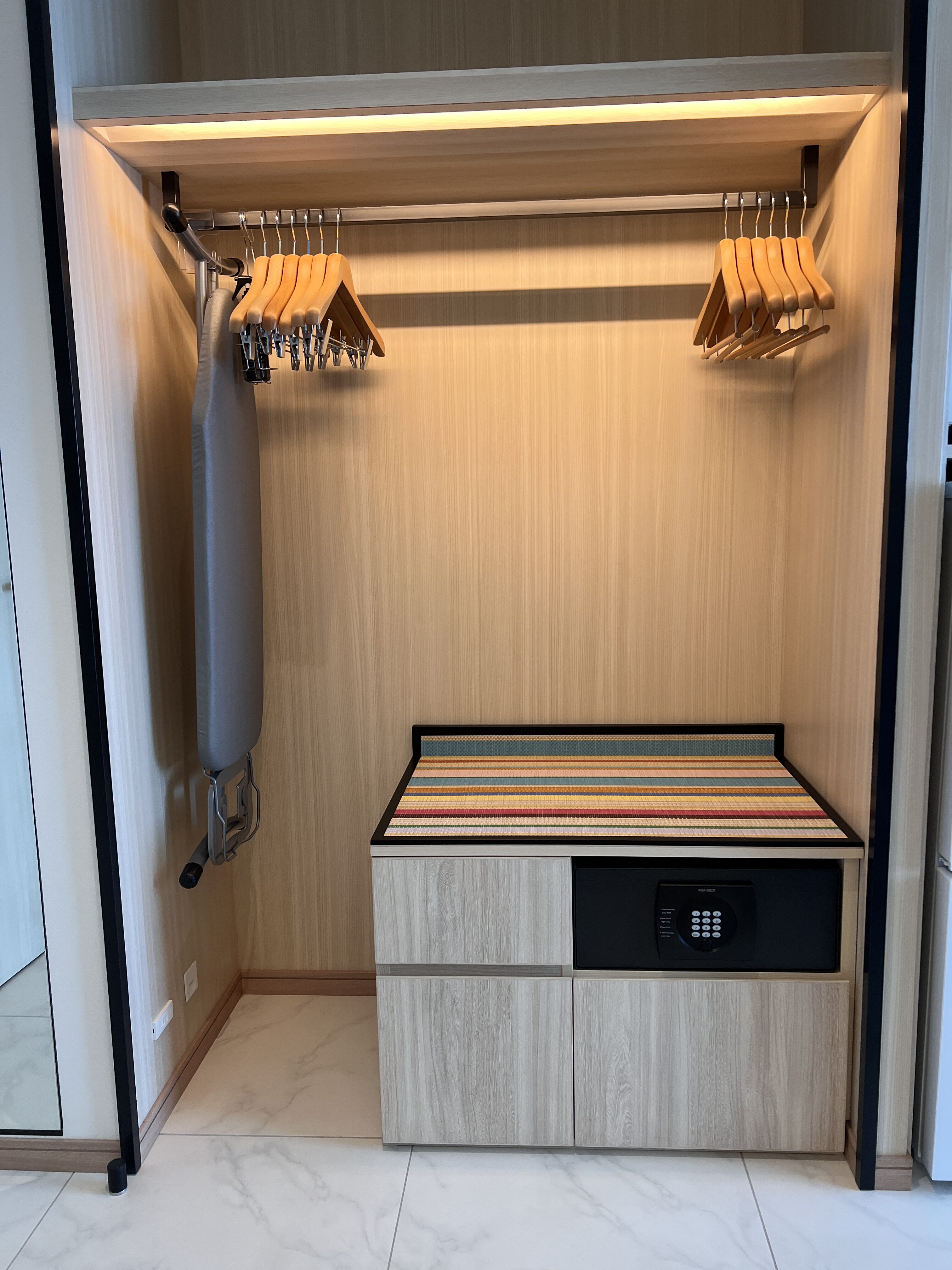 Hyatt House Tokyo Shibuya guest room closet Hyatt House Tokyo Shibuya guest room closet