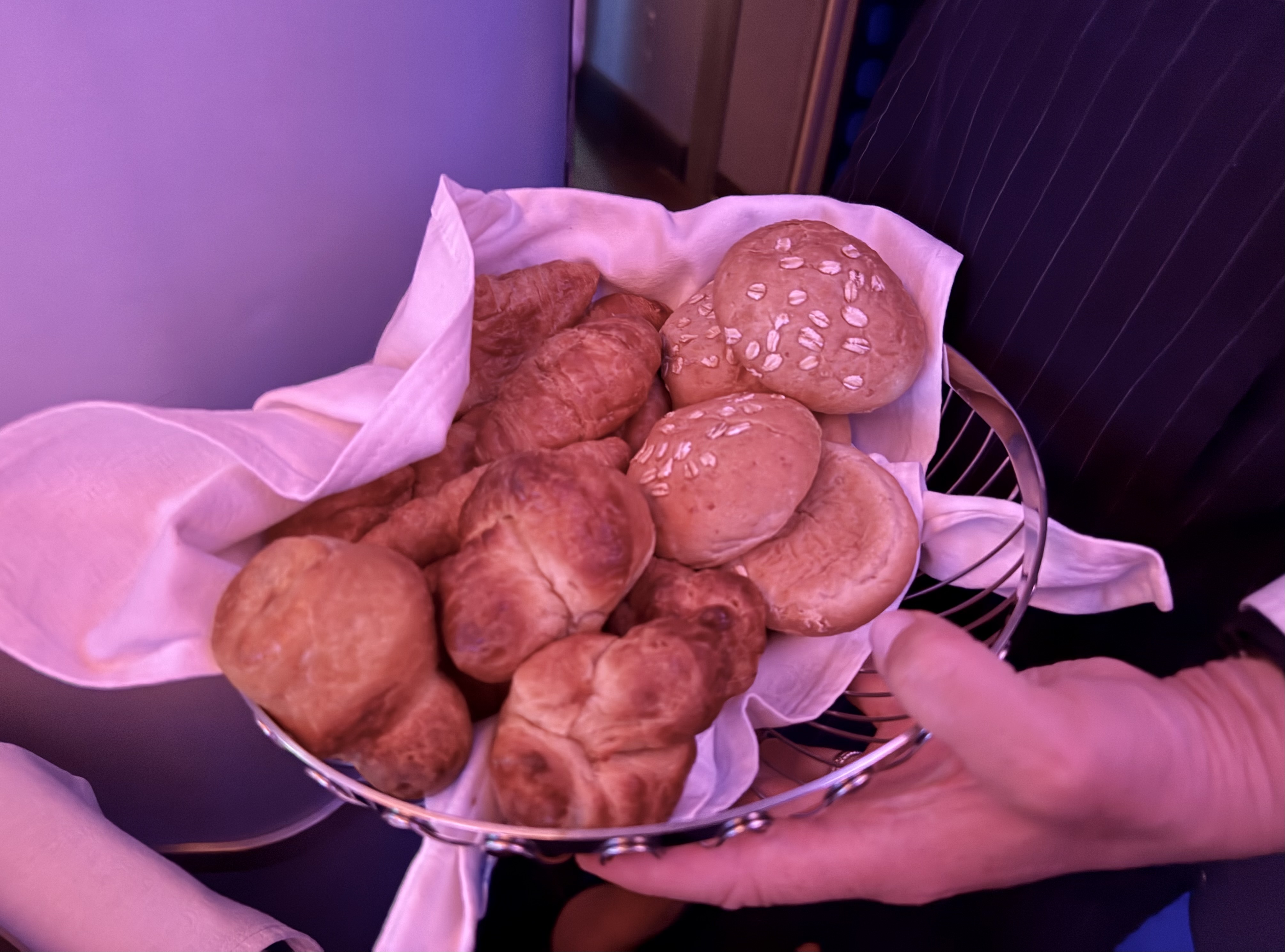 KLM business class croissants KLM business class croissants