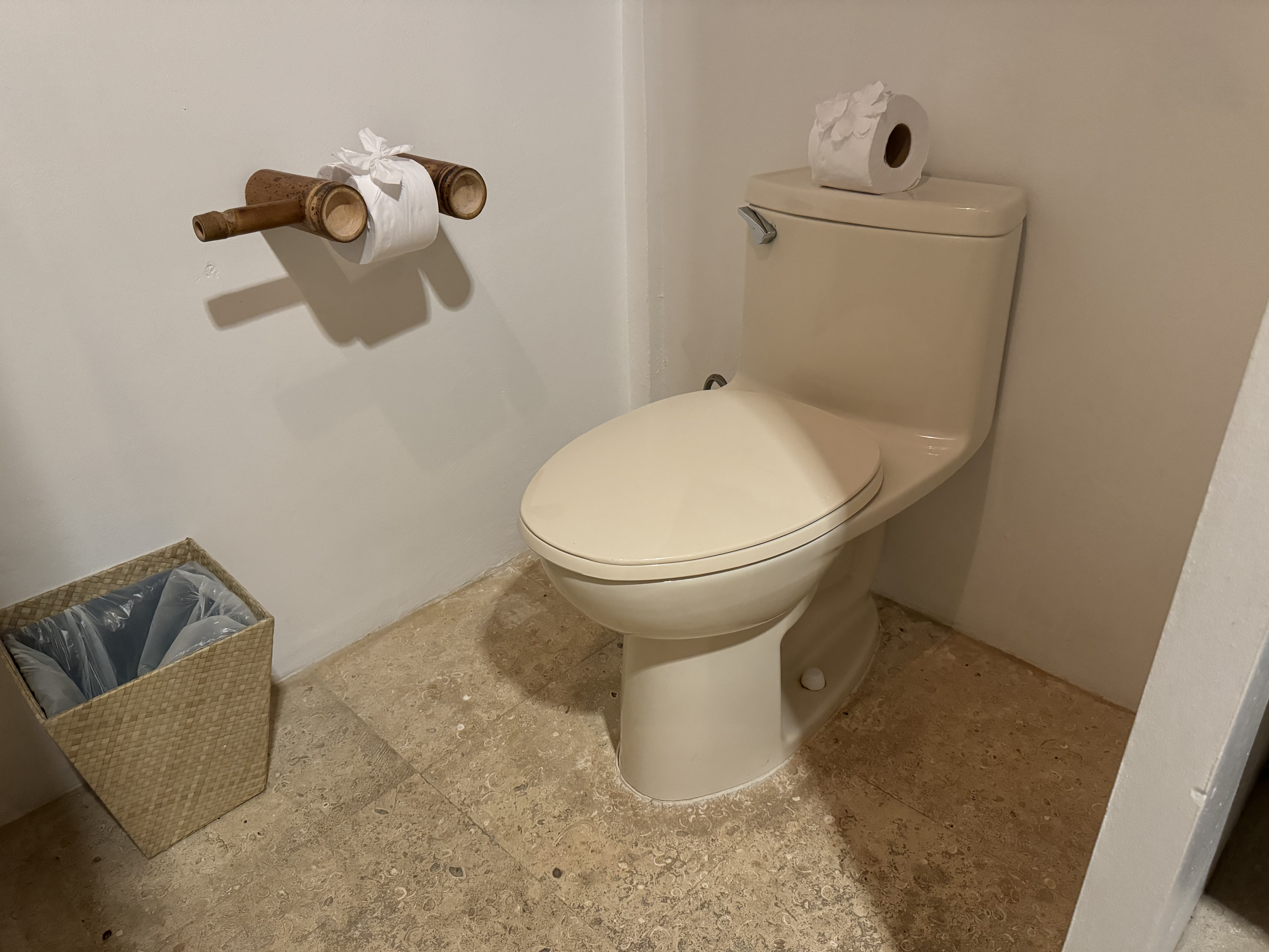 Matachica Resort Belize Mr Mrs Smith bathroom toilet Matachica Resort Belize Mr Mrs Smith bathroom toilet