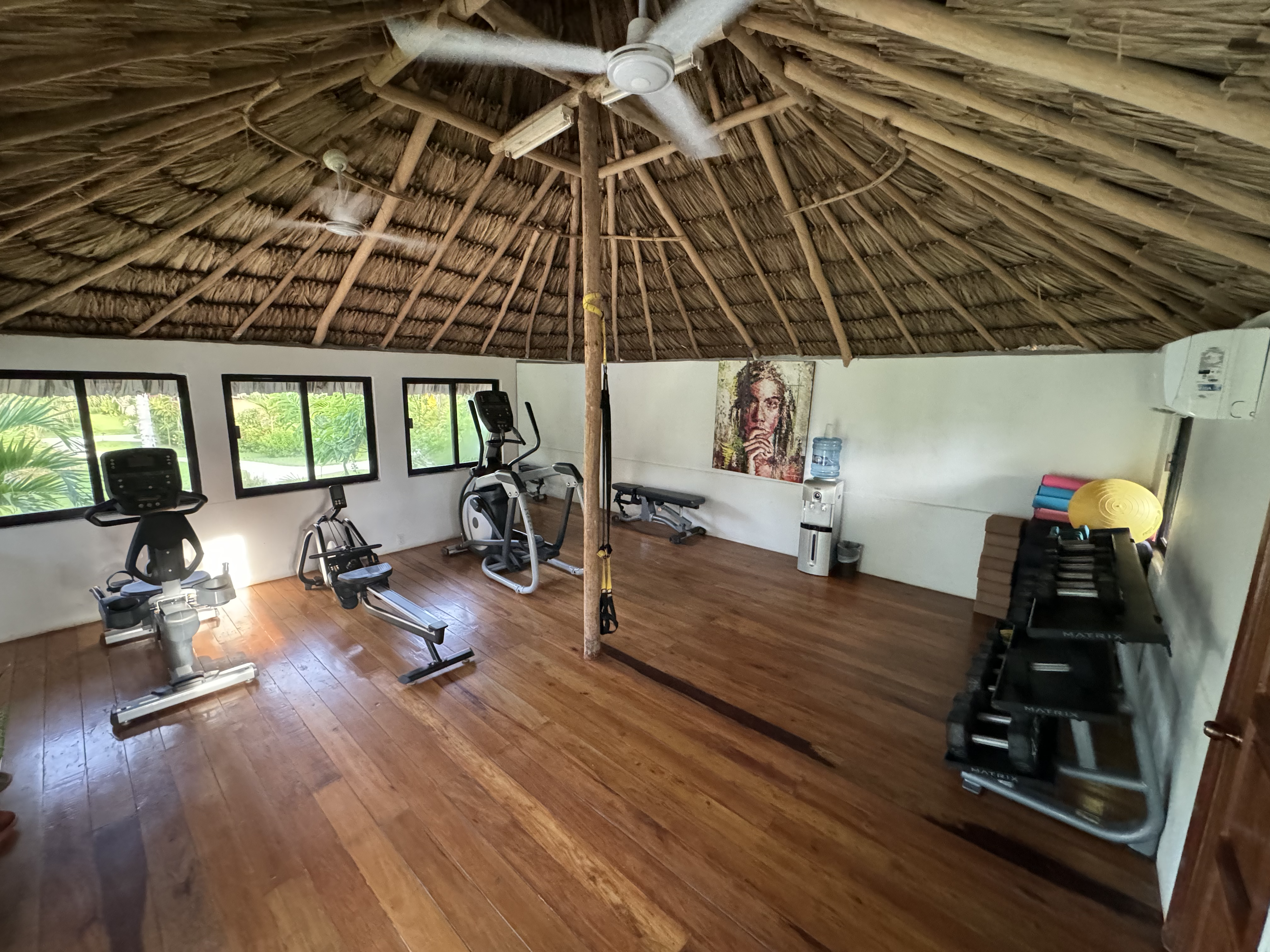 Matachica Resort Belize Mr Mrs Smith gym Matachica Resort Belize Mr Mrs Smith gym