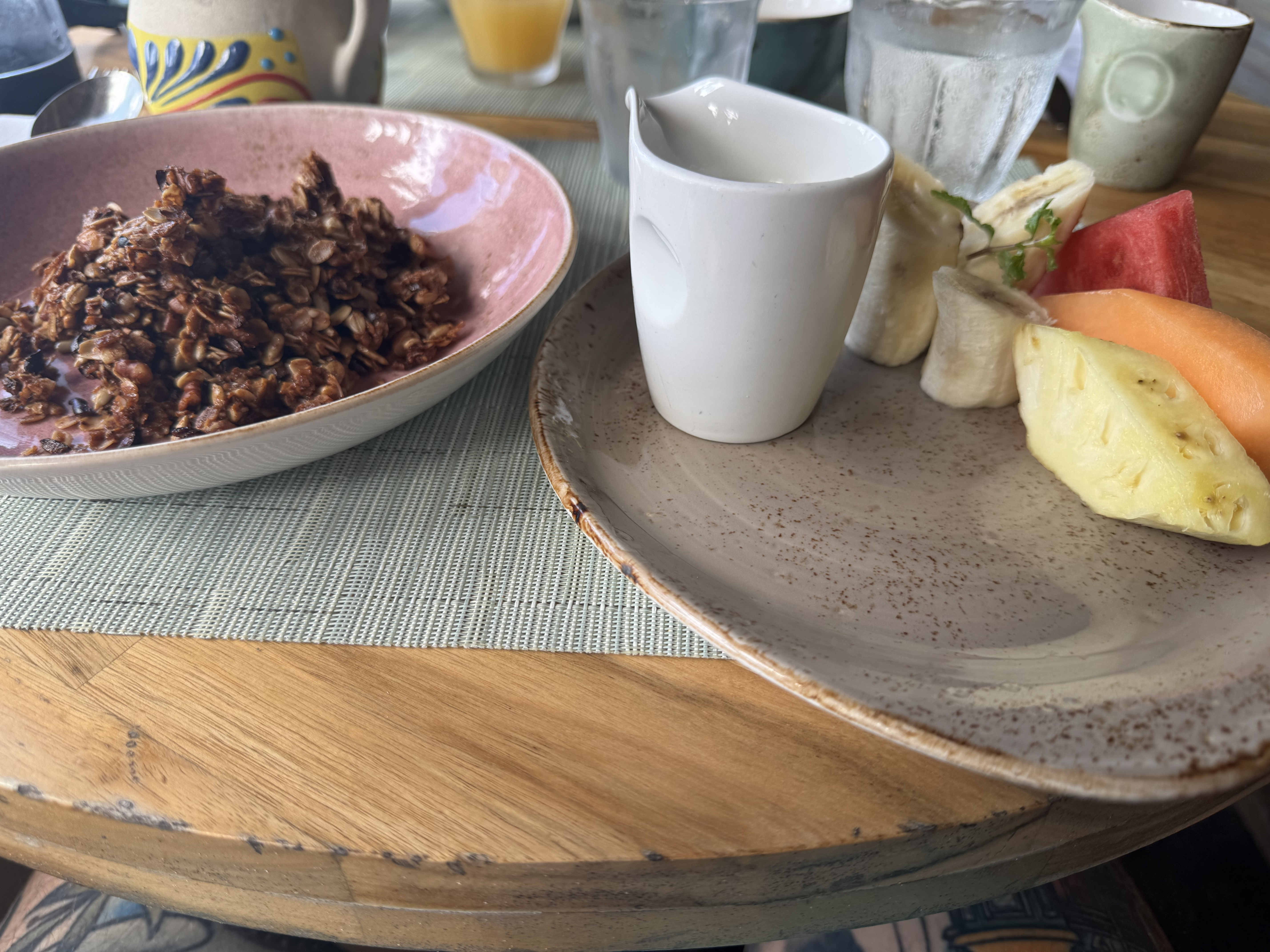 Matachica Resort Belize Mr Mrs Smith restaurant continental breakfast Matachica Resort Belize Mr Mrs Smith restaurant continental breakfast