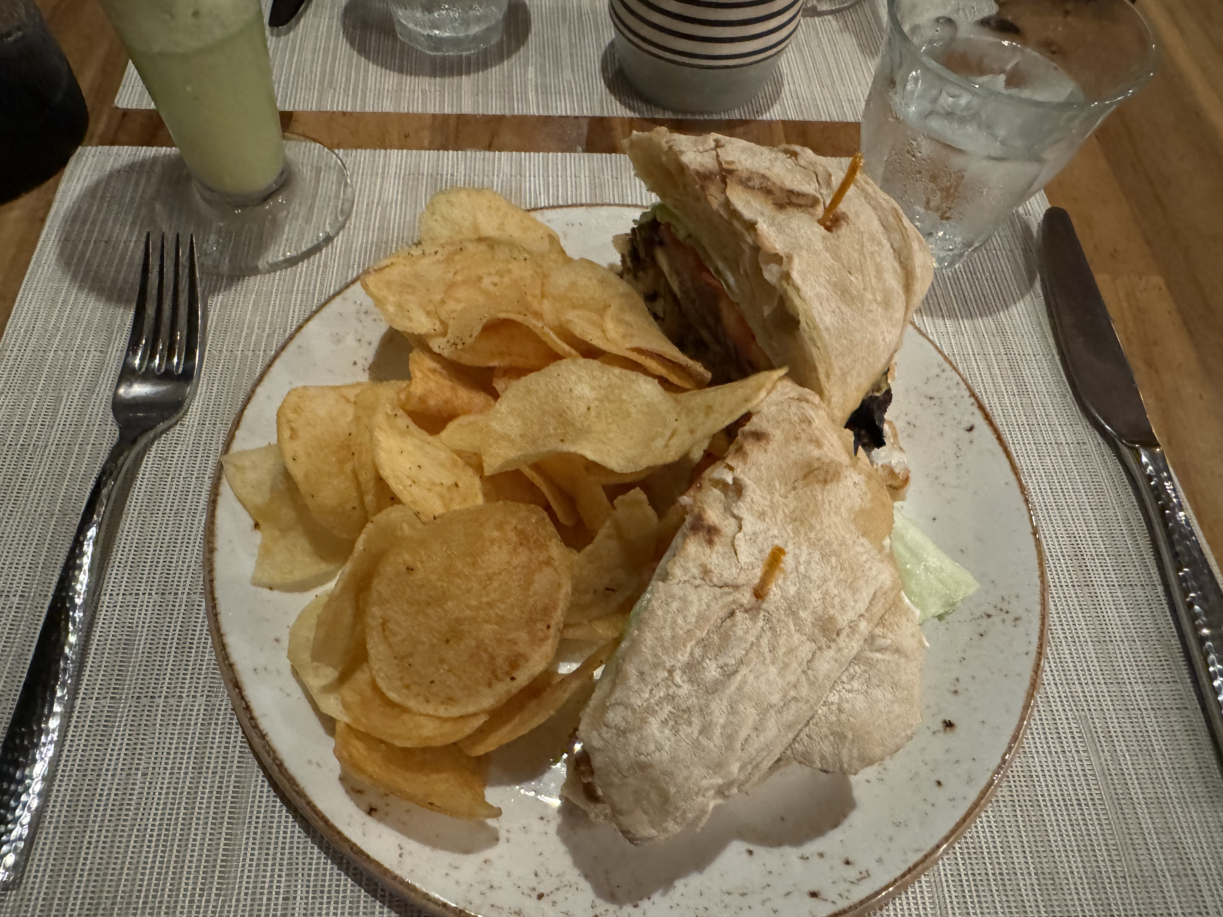 Matachica Resort Belize Mr Mrs Smith restaurant veggie burger Matachica Resort Belize Mr Mrs Smith restaurant veggie burger