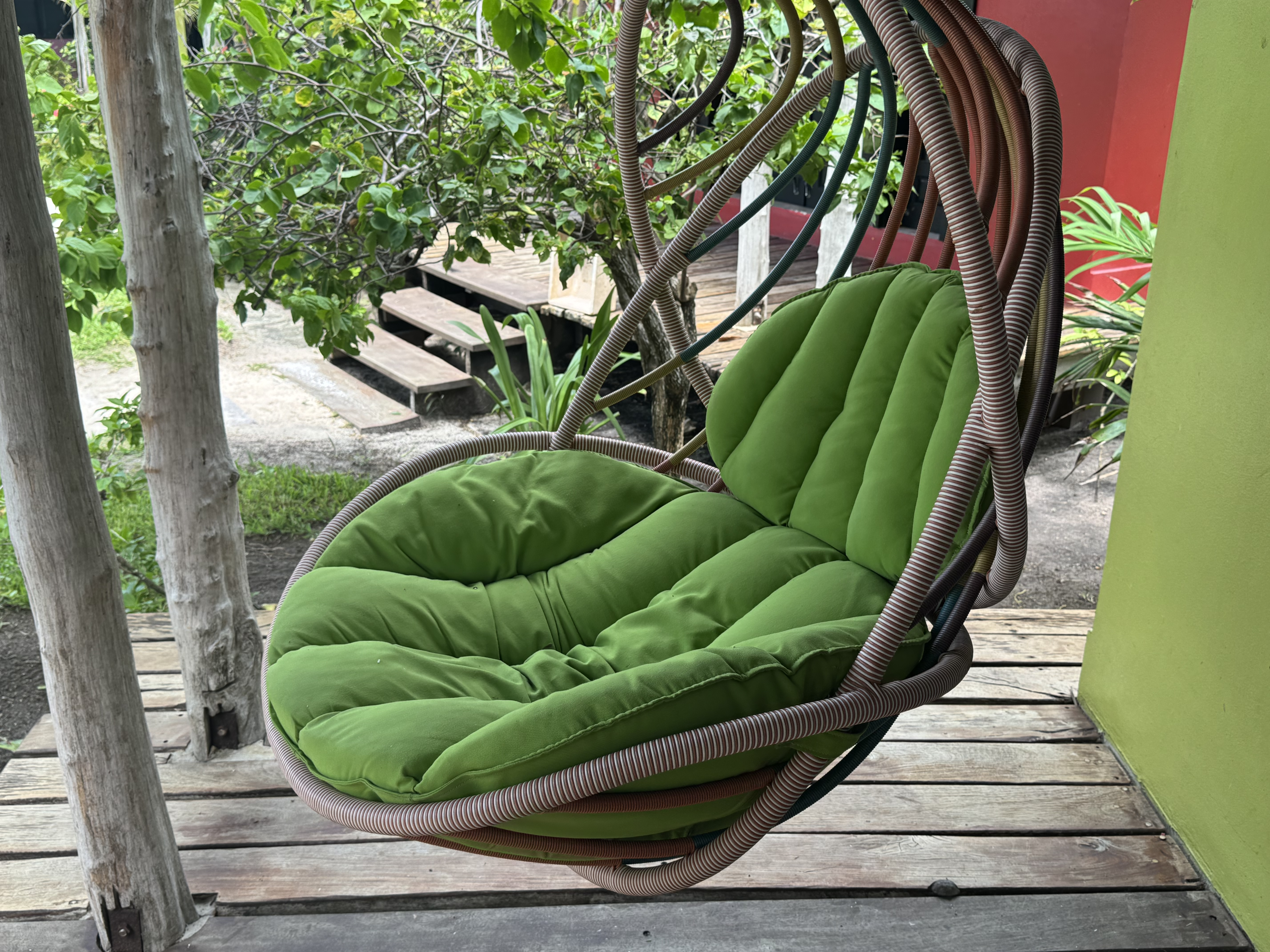 Matachica Resort Belize Mr Mrs Smith room swing chair Matachica Resort Belize Mr Mrs Smith room swing chair