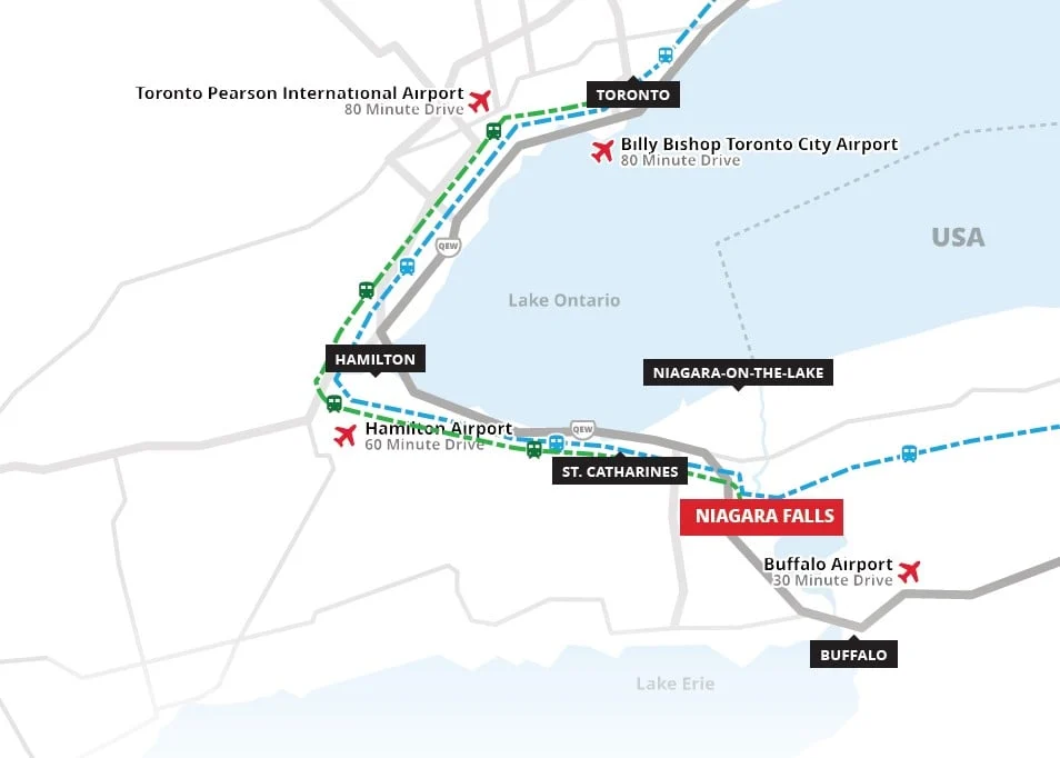 Niagara Falls transit map Niagara Falls transit map