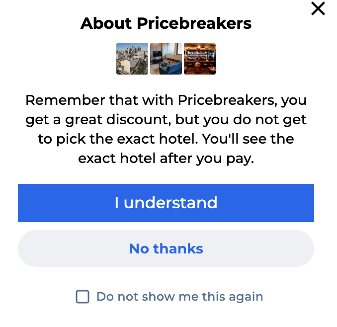 Pricebreakers Warning Pricebreakers Warning