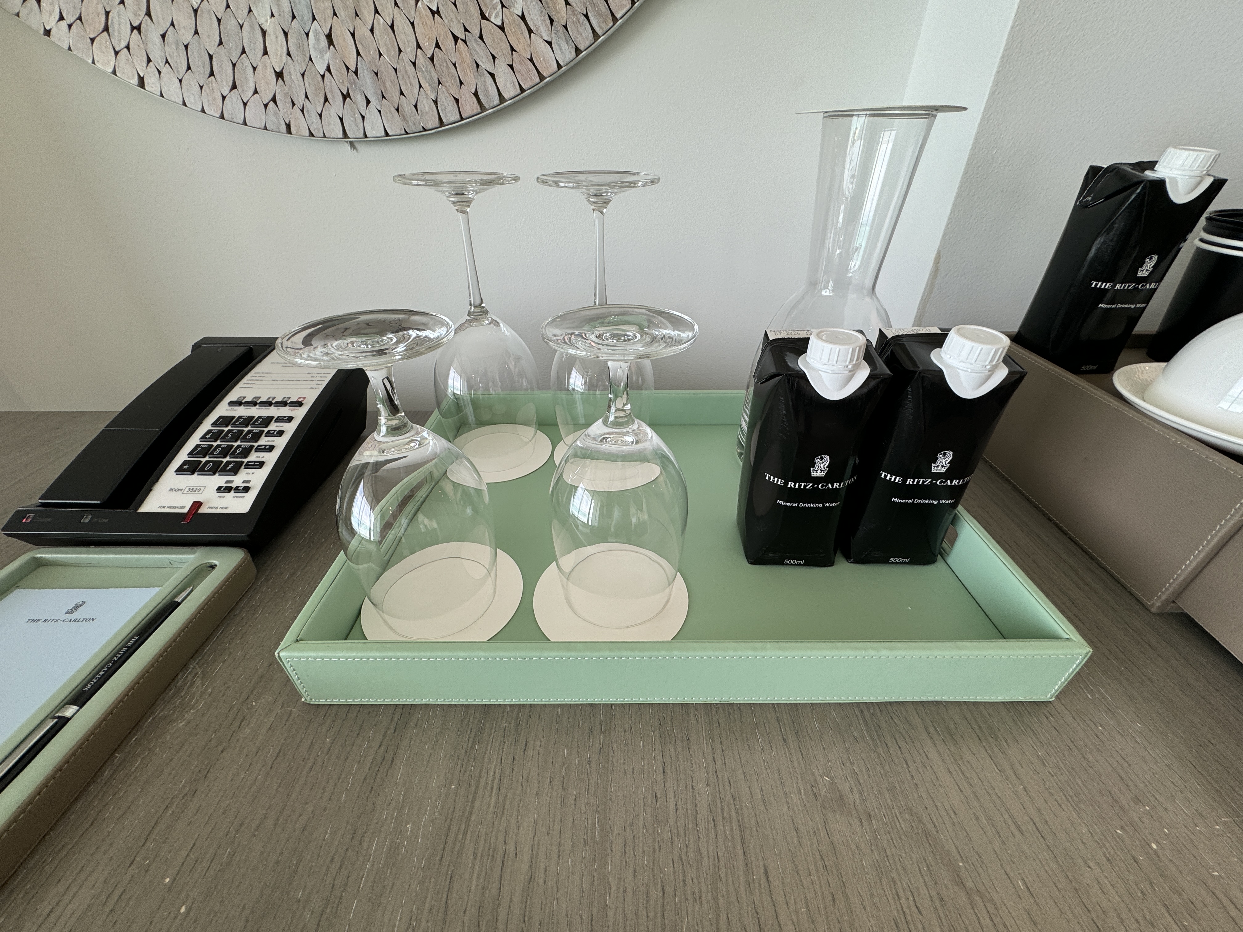 Ritz Turks Junior Suite water bottles