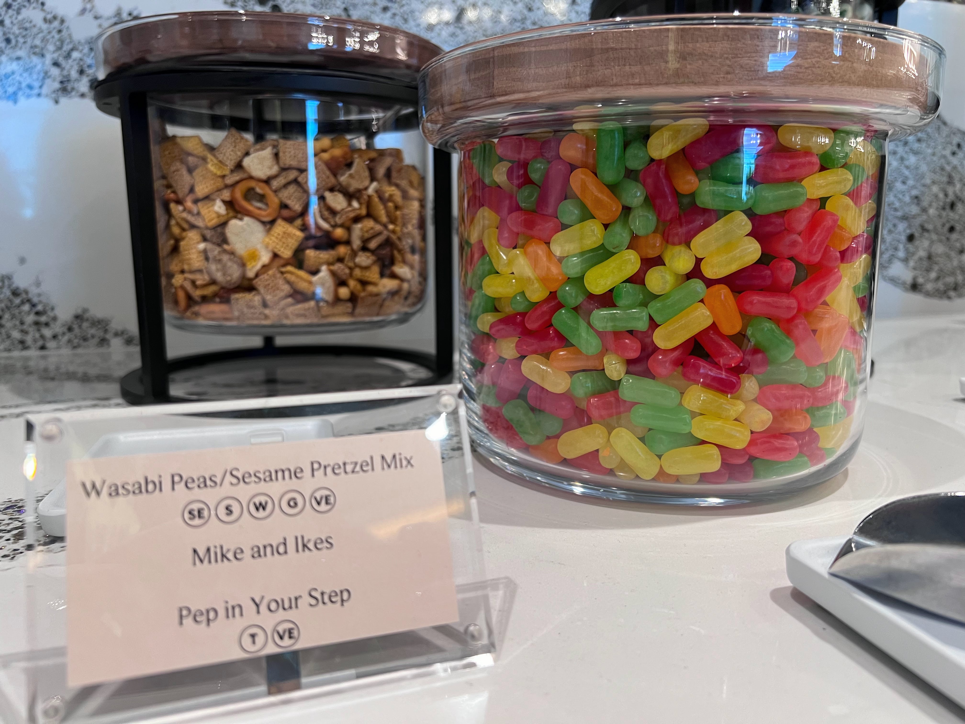 Snacks at Midway Airport Lounge Snacks at Midway Airport Lounge