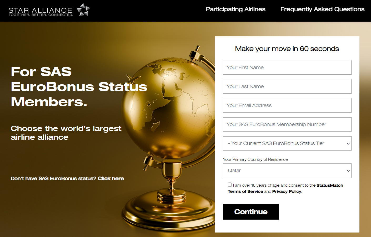 Star Alliance SAS status match Star Alliance SAS status match
