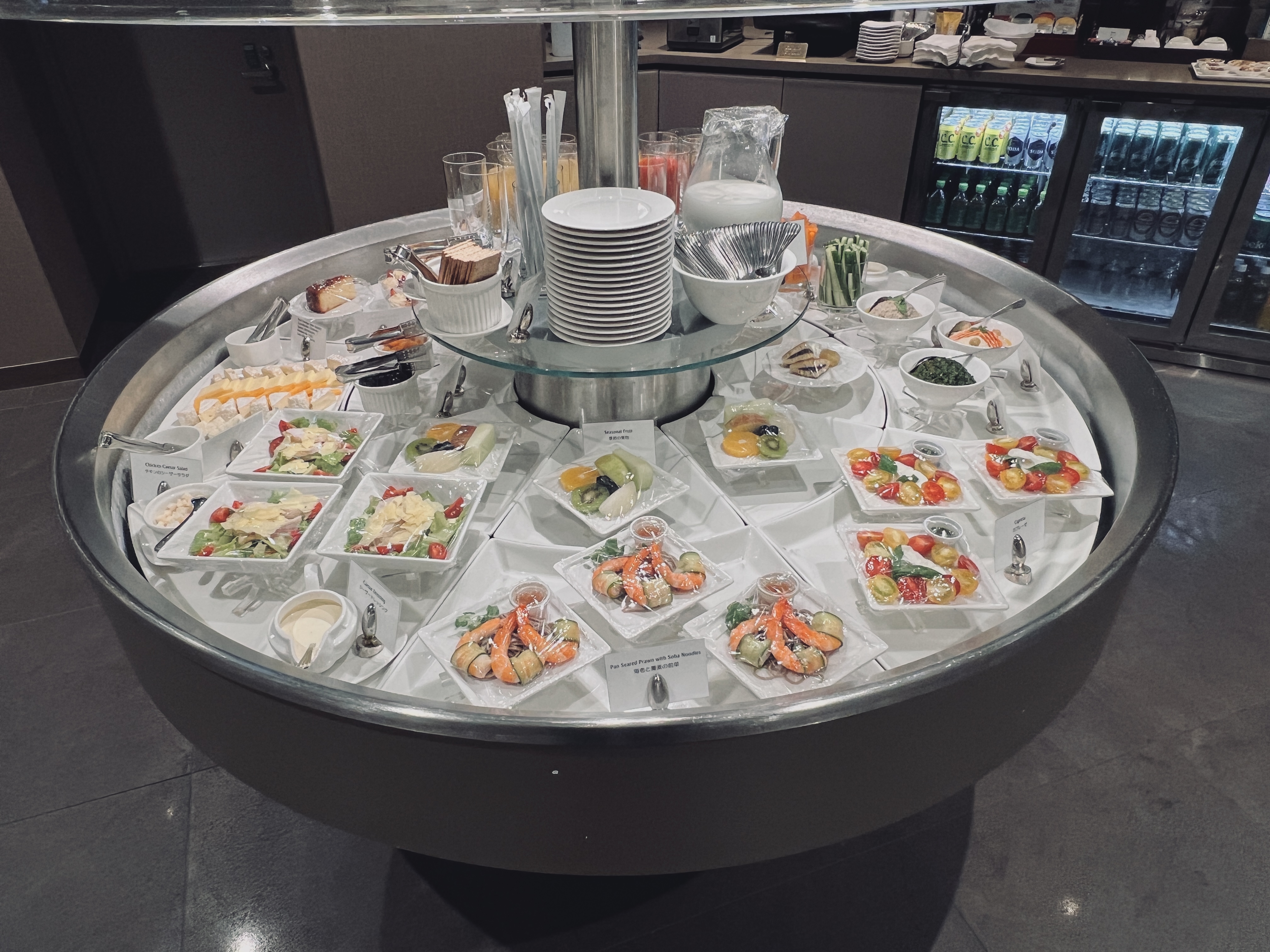 The Emirates Lounge Narita NRT colder snacks The Emirates Lounge Narita NRT colder snacks