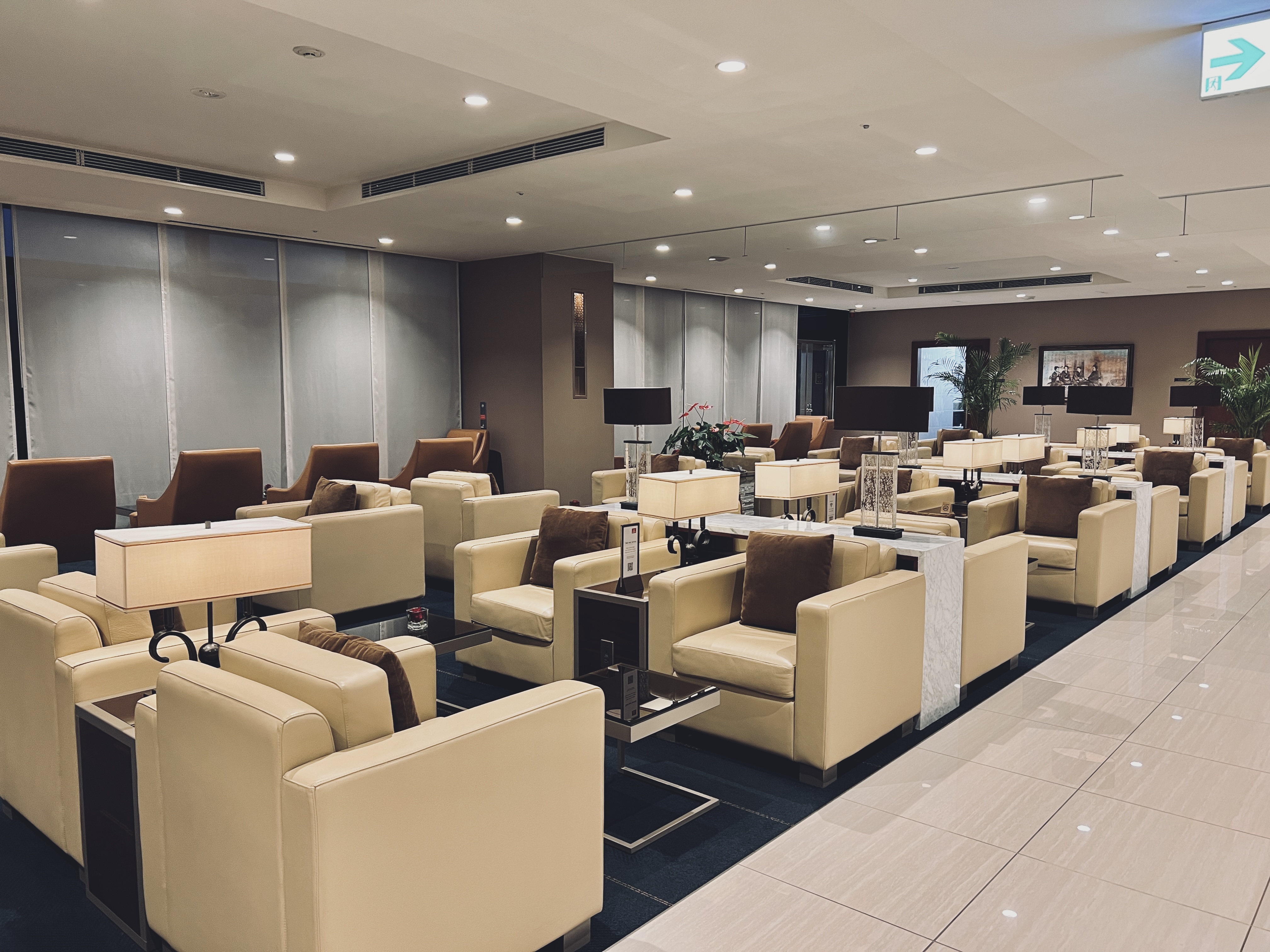 The Emirates Lounge Narita NRT seating The Emirates Lounge Narita NRT seating