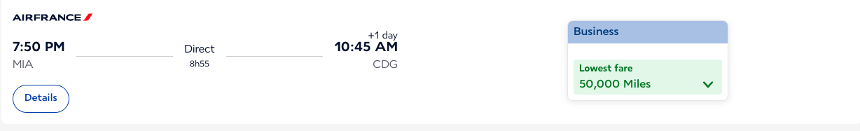 Air France Biz 50k Pricing Air France Biz 50k Pricing