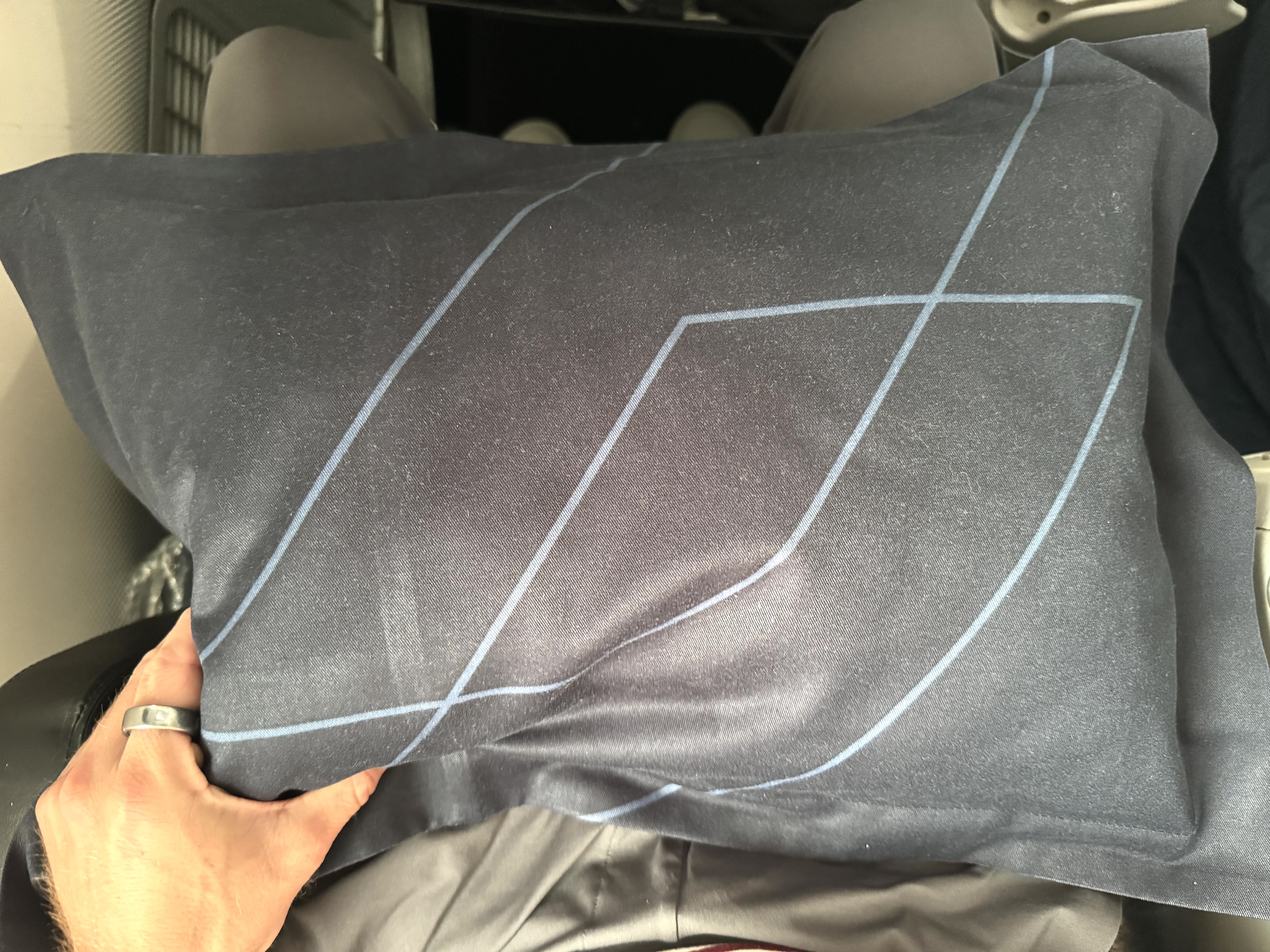Air France Boeing 789 premium economy pillow Air France Boeing 789 premium economy pillow