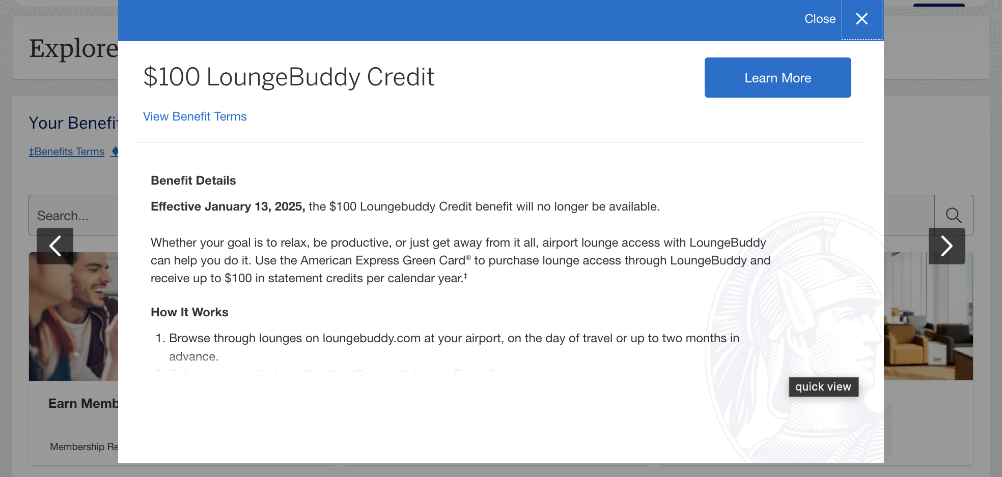Amex Green LoungeBuddy ending Amex Green LoungeBuddy ending
