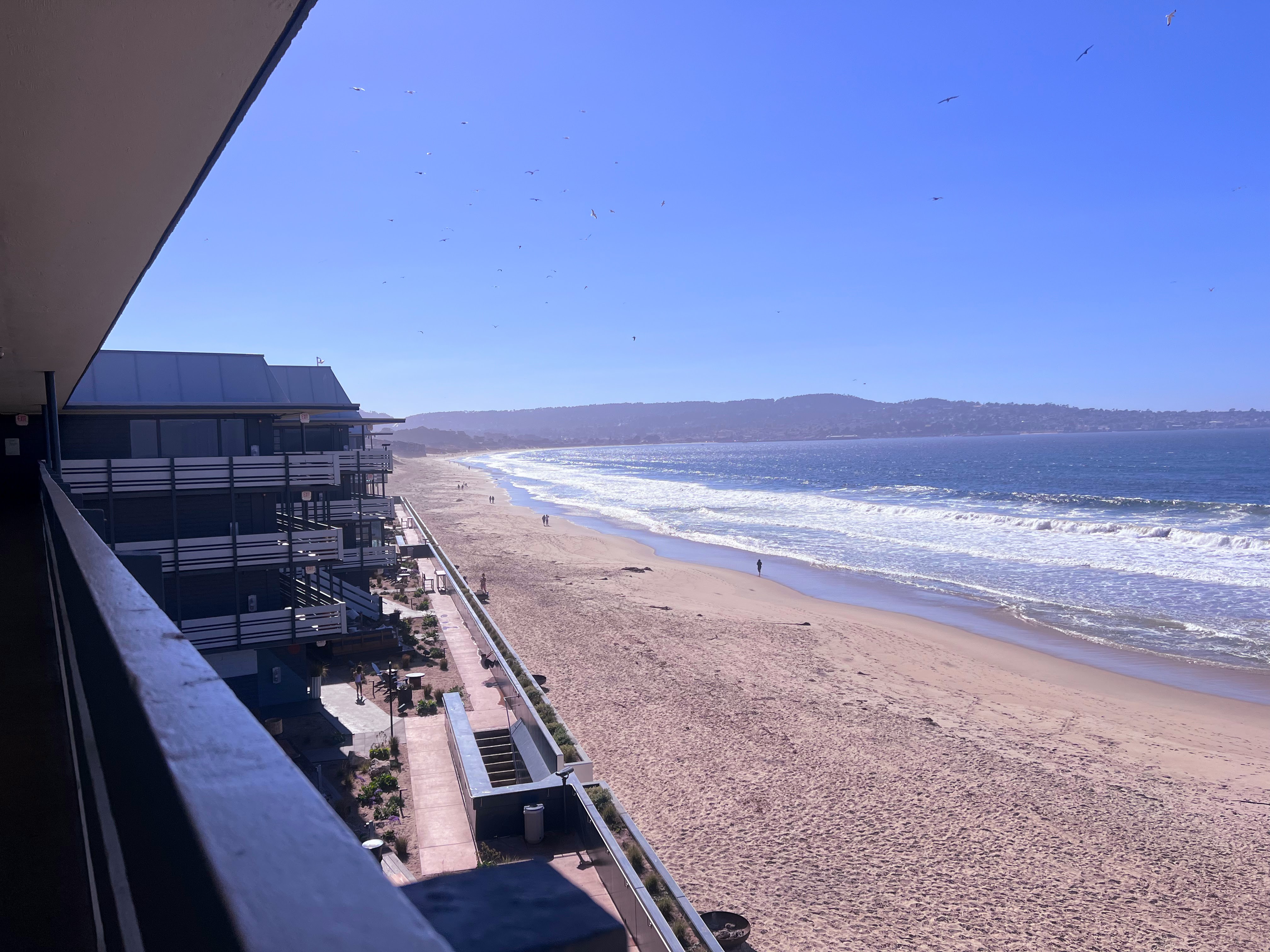 Beach view at Monterey Beach Hotel Beach view at Monterey Beach Hotel