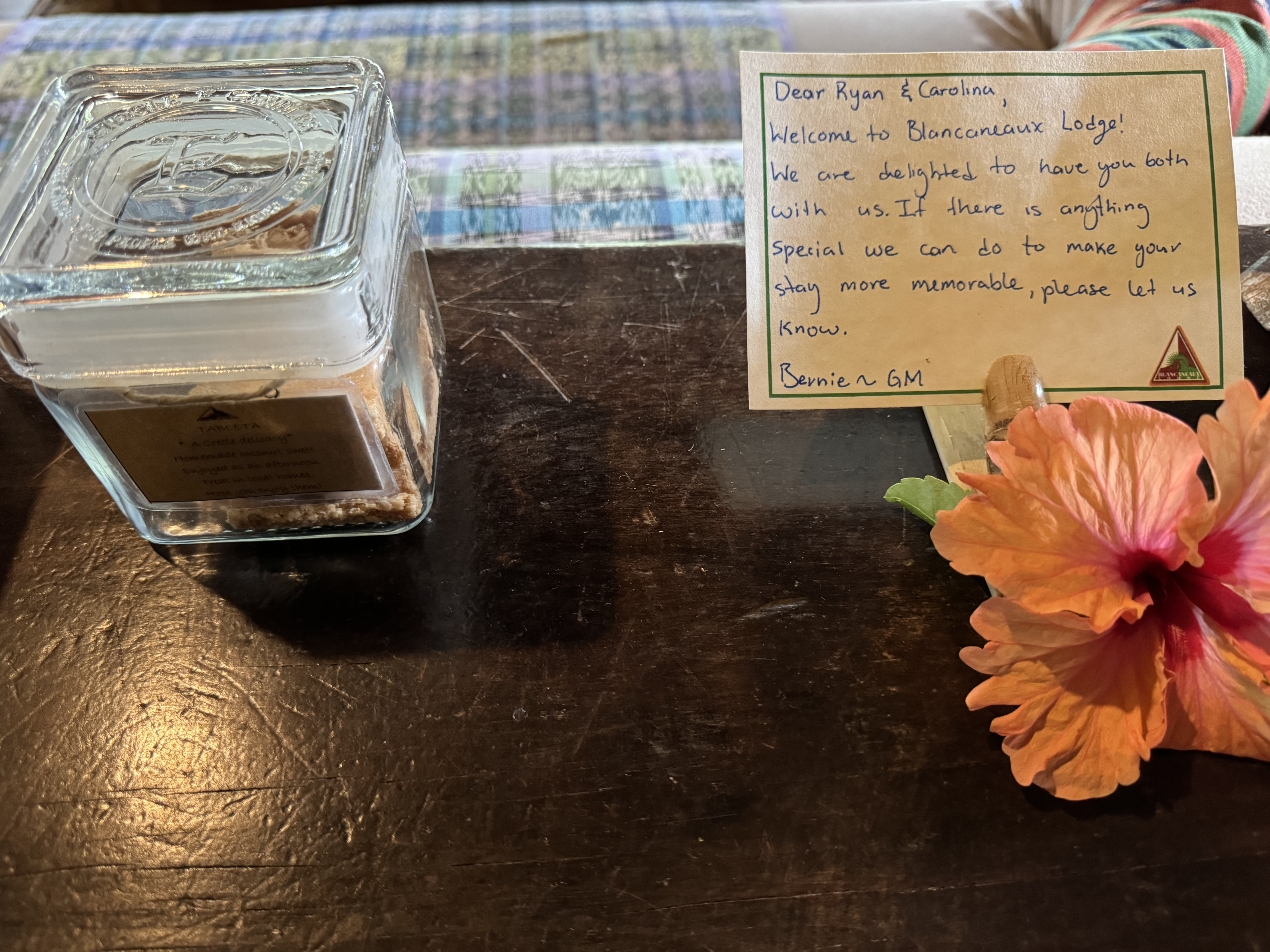 Blancaneaux Lodge Belize Mr Mrs Smith greetings