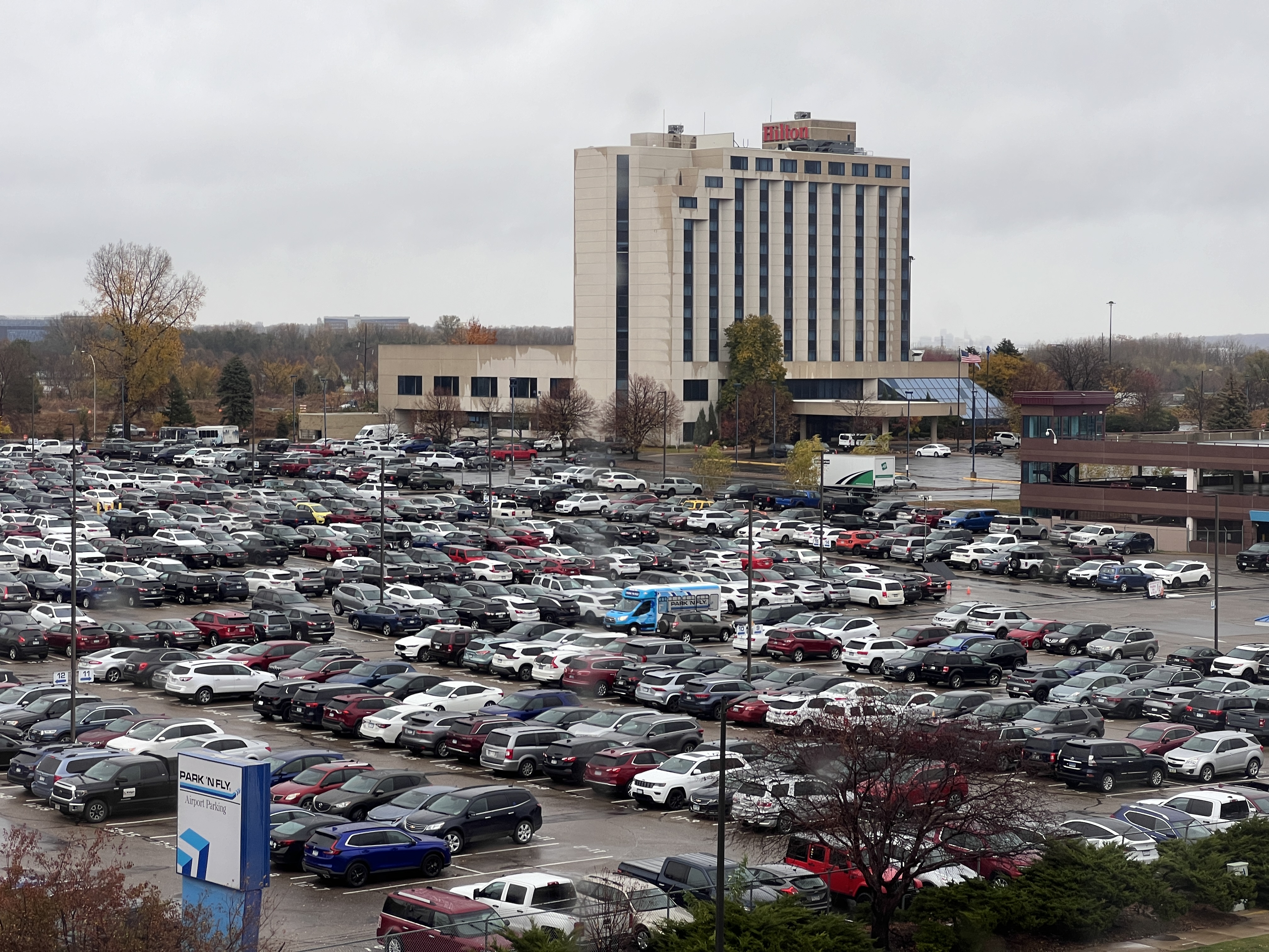 Crowne Plaza Suites MSP Airport Mall of America room airport parking view Crowne Plaza Suites MSP Airport Mall of America room airport parking view