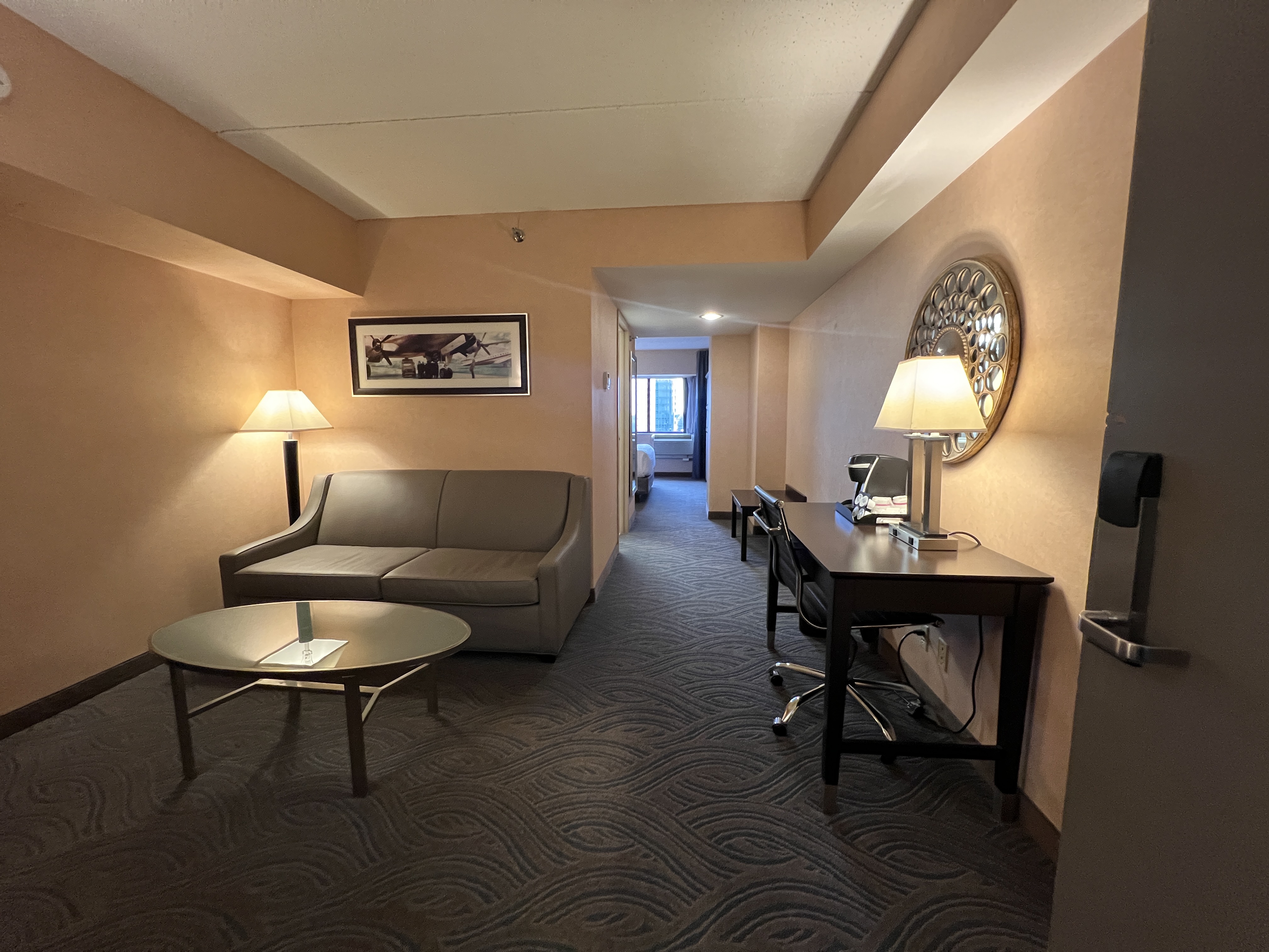 Crowne Plaza Suites MSP Airport Mall of America room foyer entrance Crowne Plaza Suites MSP Airport Mall of America room foyer entrance
